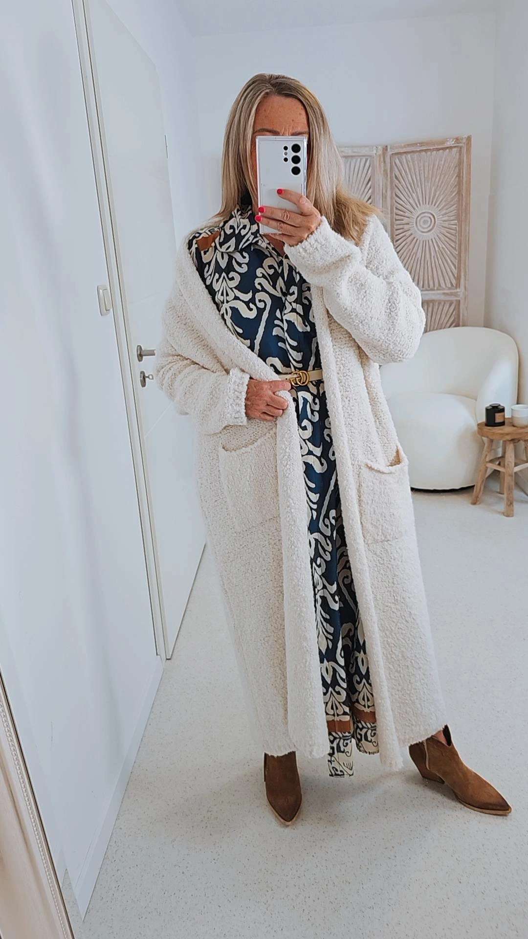 BLUSEN KLEID LOUIE 34-42 Made in Italy langes Maxi Kleid BLUSEN KLEID LOUIE 34-42 Made in Italy langes Maxi Kleid