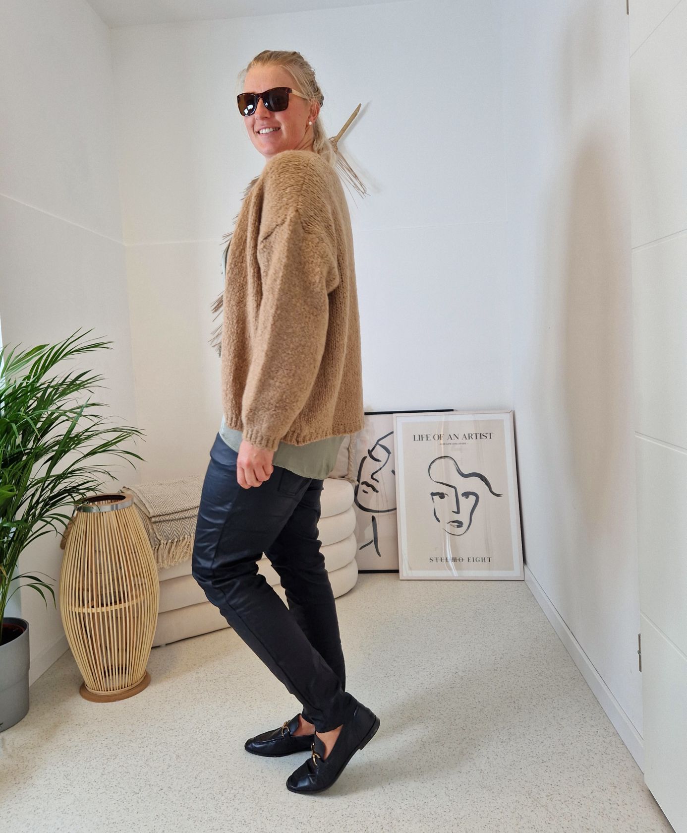 KNIT CARDIGAN MILLY CAMEL 34-42 Made in Italy kurze Strickjacke KNIT CARDIGAN MILLY CAMEL 34-42 Made in Italy kurze Strickjacke