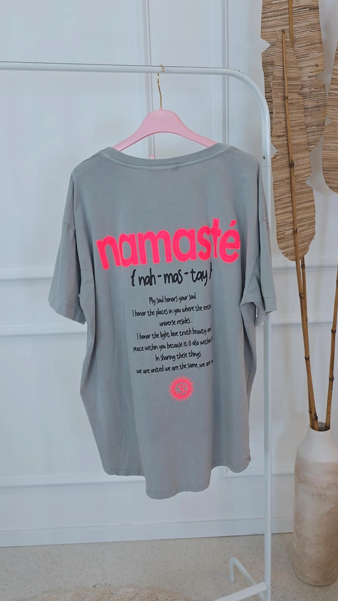 BASIC SHIRT JOGAN Namaste Rules Vokuhila Made in Italy 36 -42