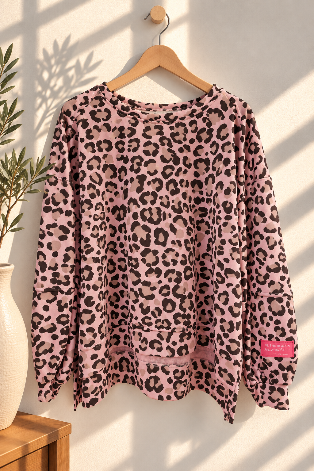 Leo Sweater mit Patch – SW0093 Made in Italy Gr 34-42
