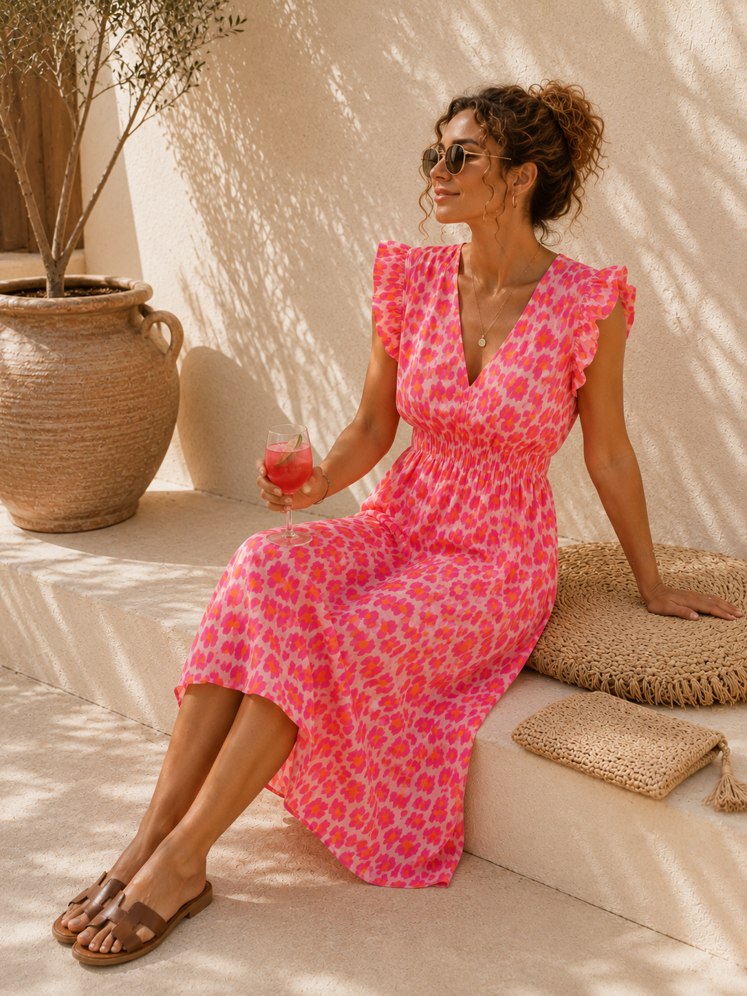Kleid Arusha – Musselinkleid mit Boho-Charme  – Made in Italy |  tragbar bis Größe 42/44