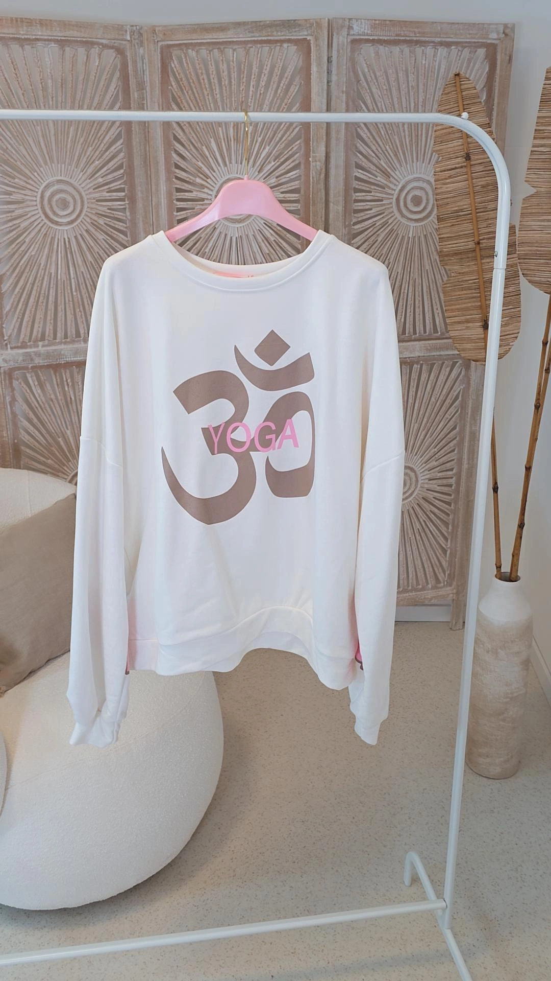 OVERSIZE SWEATER YOGA UND BALANCE Made in Italy 34-42 Sweater Sweatshirt