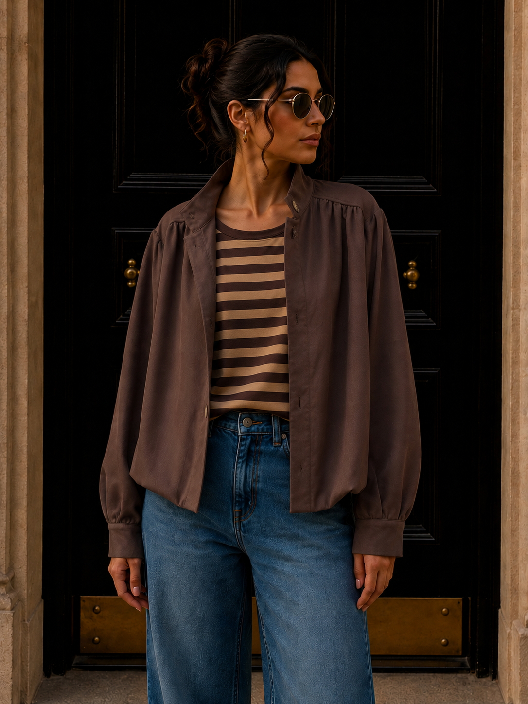 Jacke Veloursleder-Optik I J0036 I Made in Italy 34-42
