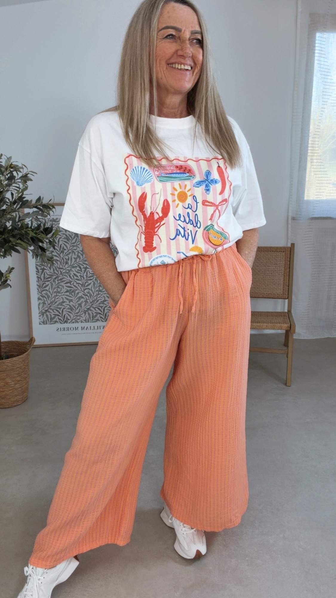 🍋🌊 Shirt Calithea Dolce Vita Feeling Made in Itlay 34-42