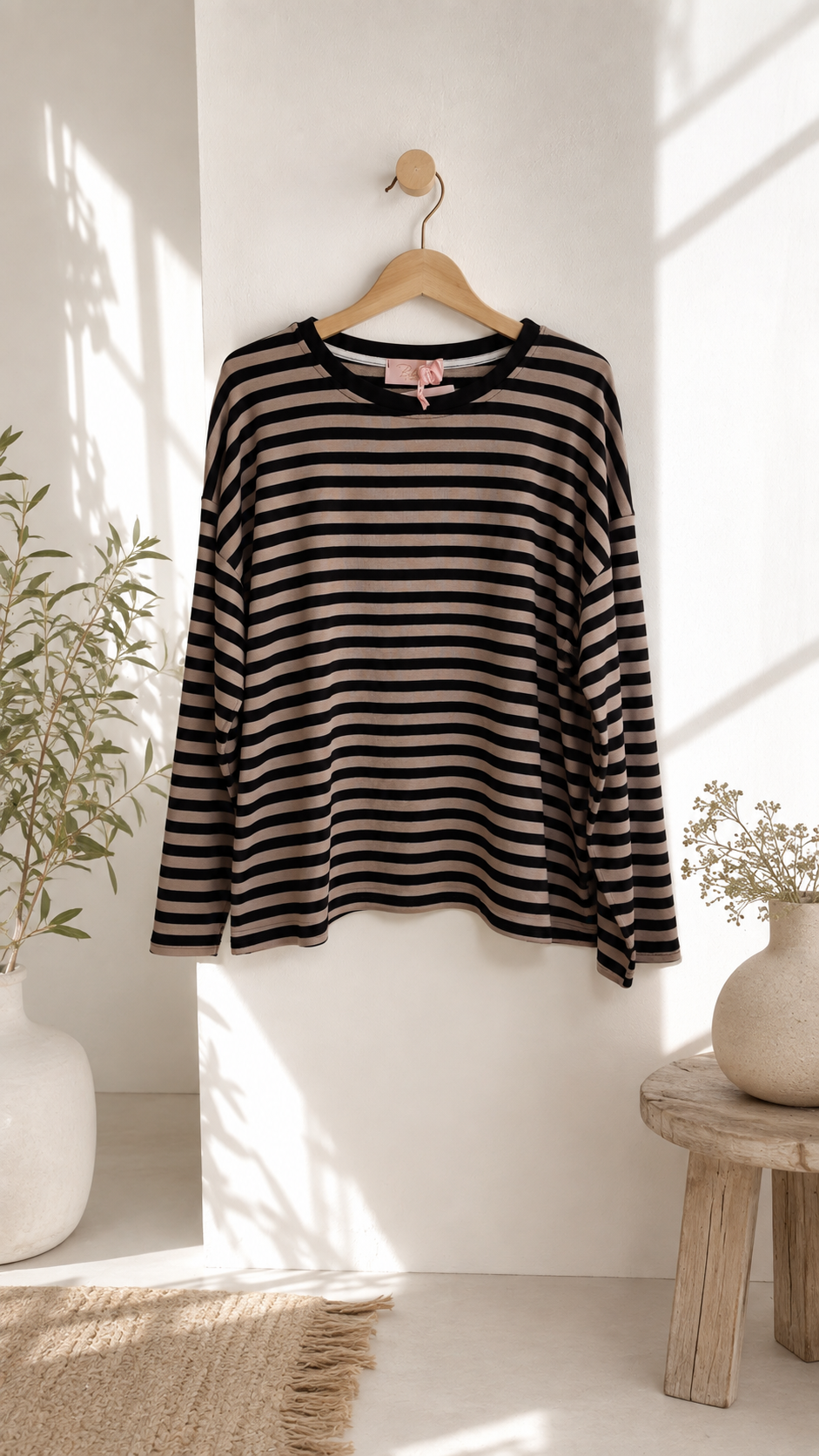 Shirt Langarm Ornella Stripes Made in Italy 34-42/44