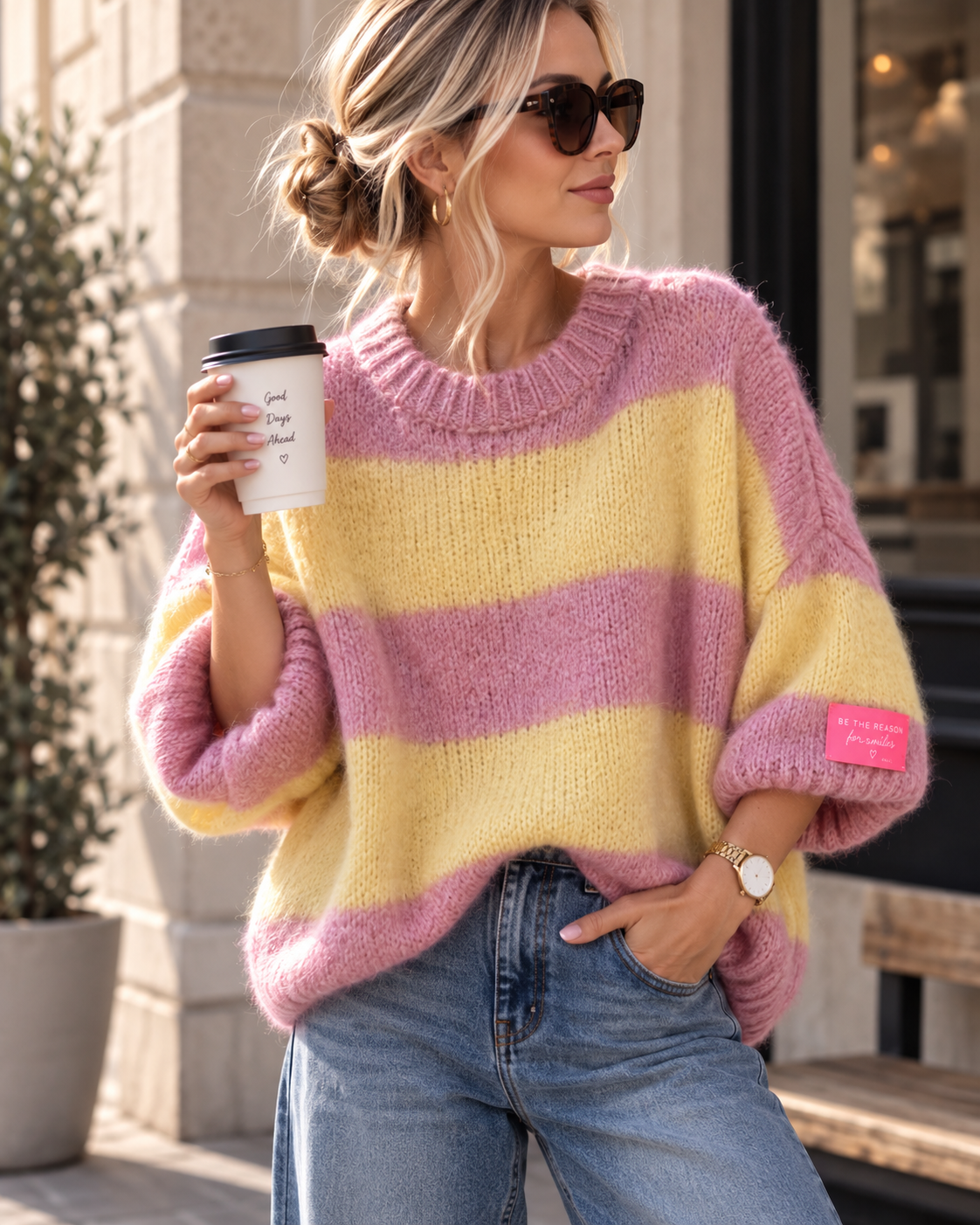 Kuschelpullover SP0082 – Made in Italy Gr. 34-42 Strick Pullover