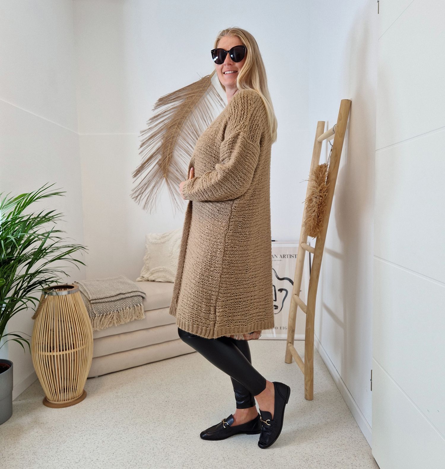 EDLER KNIT CARDIGAN SARAH CAMEL 34-42 Made in Italy Strickjacke Strickmantel Mantel EDLER KNIT CARDIGAN SARAH CAMEL 34-42 Made in Italy Strickjacke Strickmantel Mantel