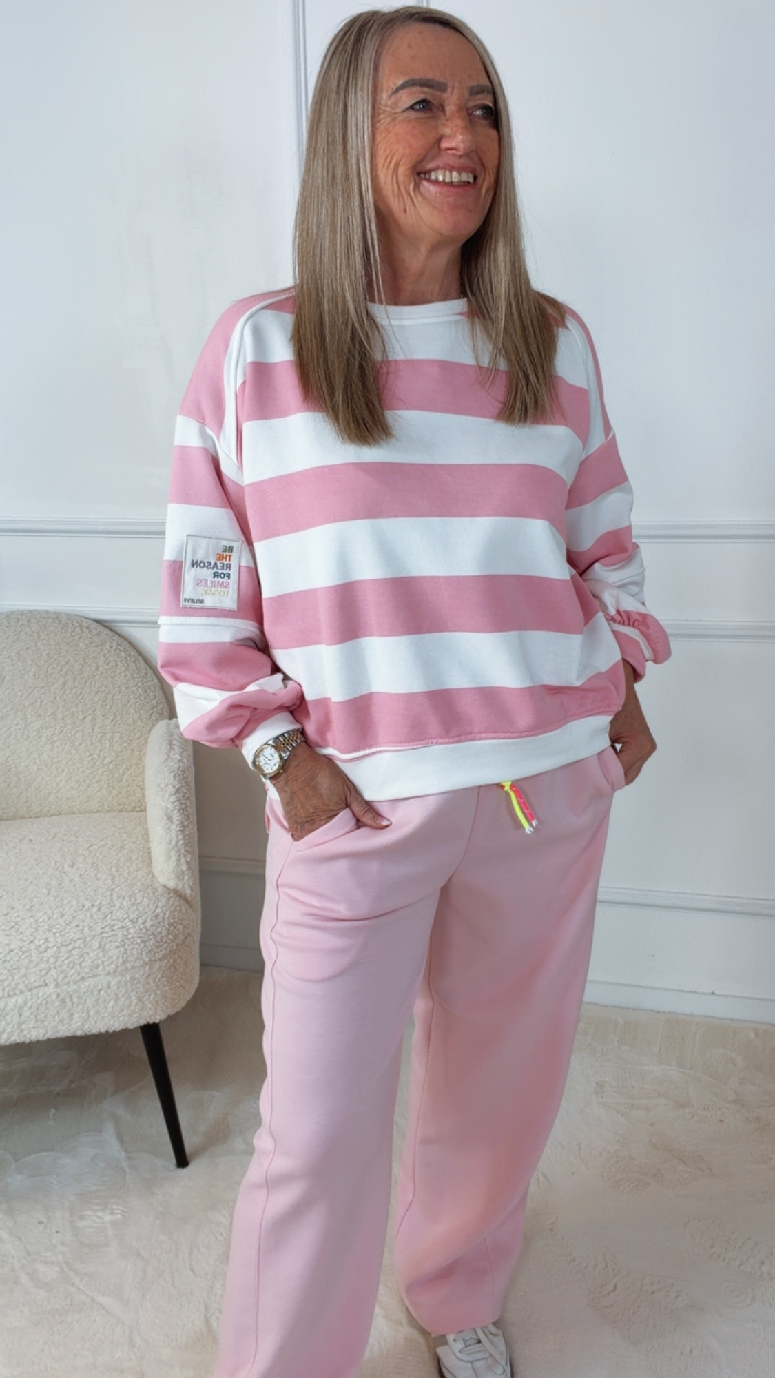 SWEATER PINA STRIPES Made in Italy 36 - 44