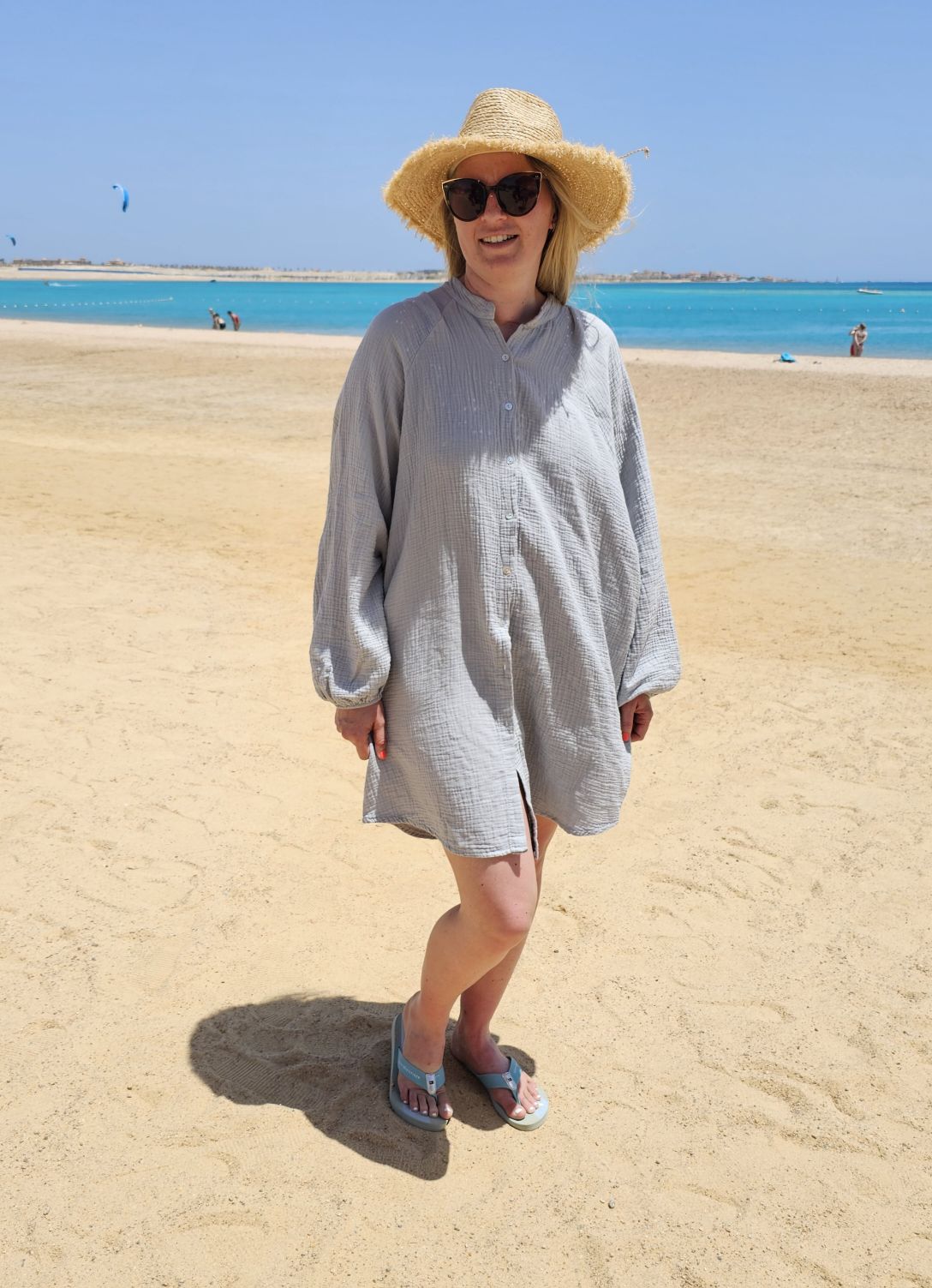 MUSSELIN OVERSIZE BLUSE BE CREATIVE HELLGRAU 34-42/44 Made in Italy Longbluse Kleid Tunika Shirt Blusenjacke MUSSELIN OVERSIZE BLUSE BE CREATIVE HELLGRAU 34-42/44 Made in Italy Longbluse Kleid Tunika Shirt Blusenjacke