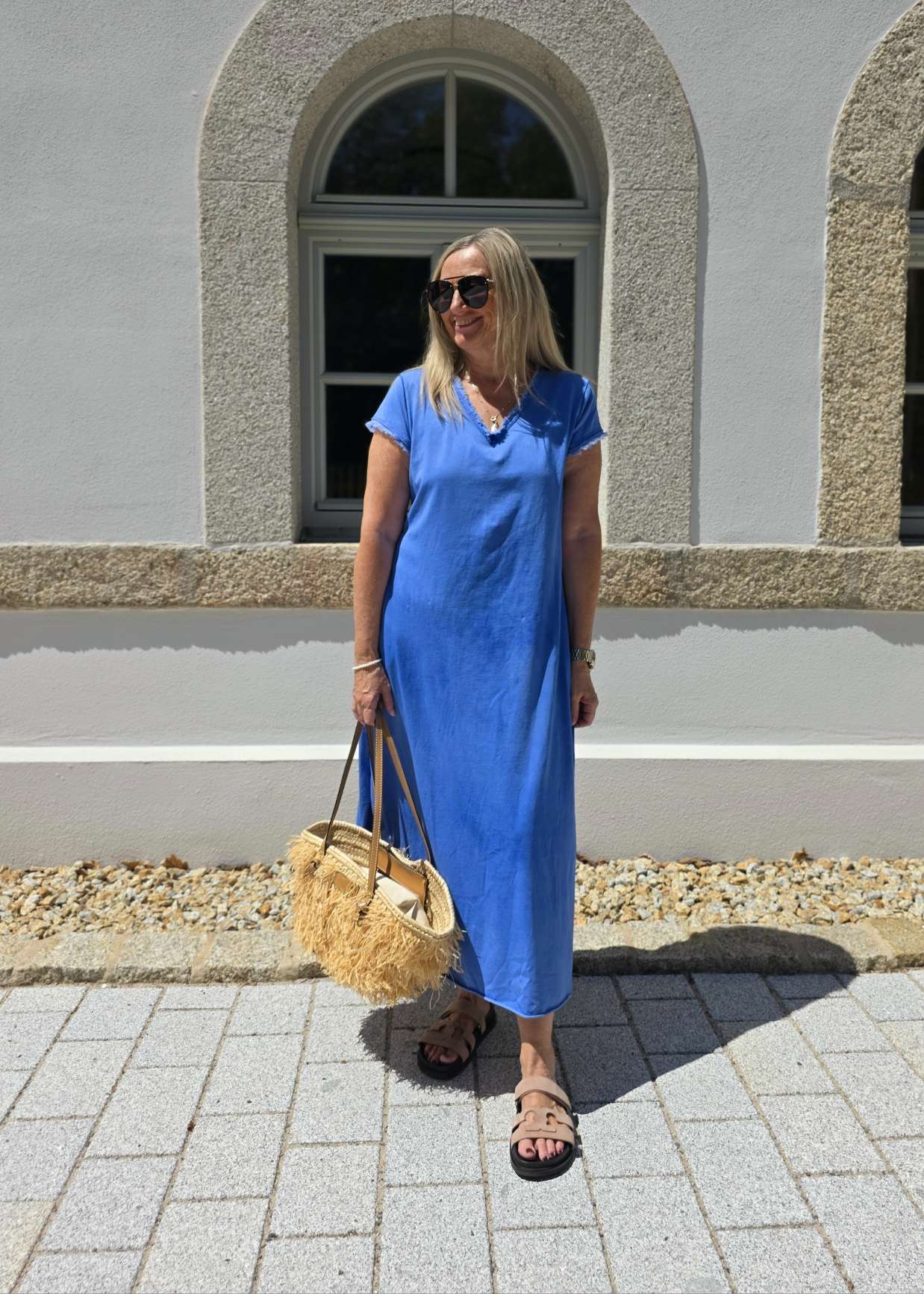 T-SHIRT KLEID SELENA RAW CUT NÄHTE 34 - kleine 42
