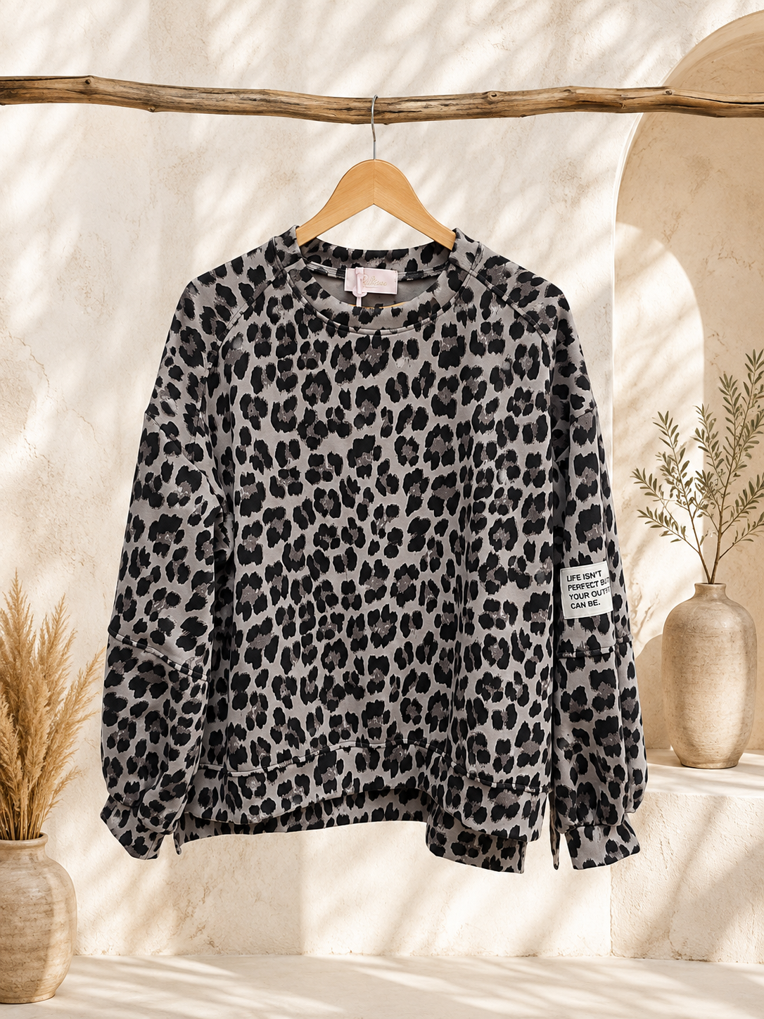 Sweater Leo Patch Juna Made in Italy 34-42 Sweatshirt