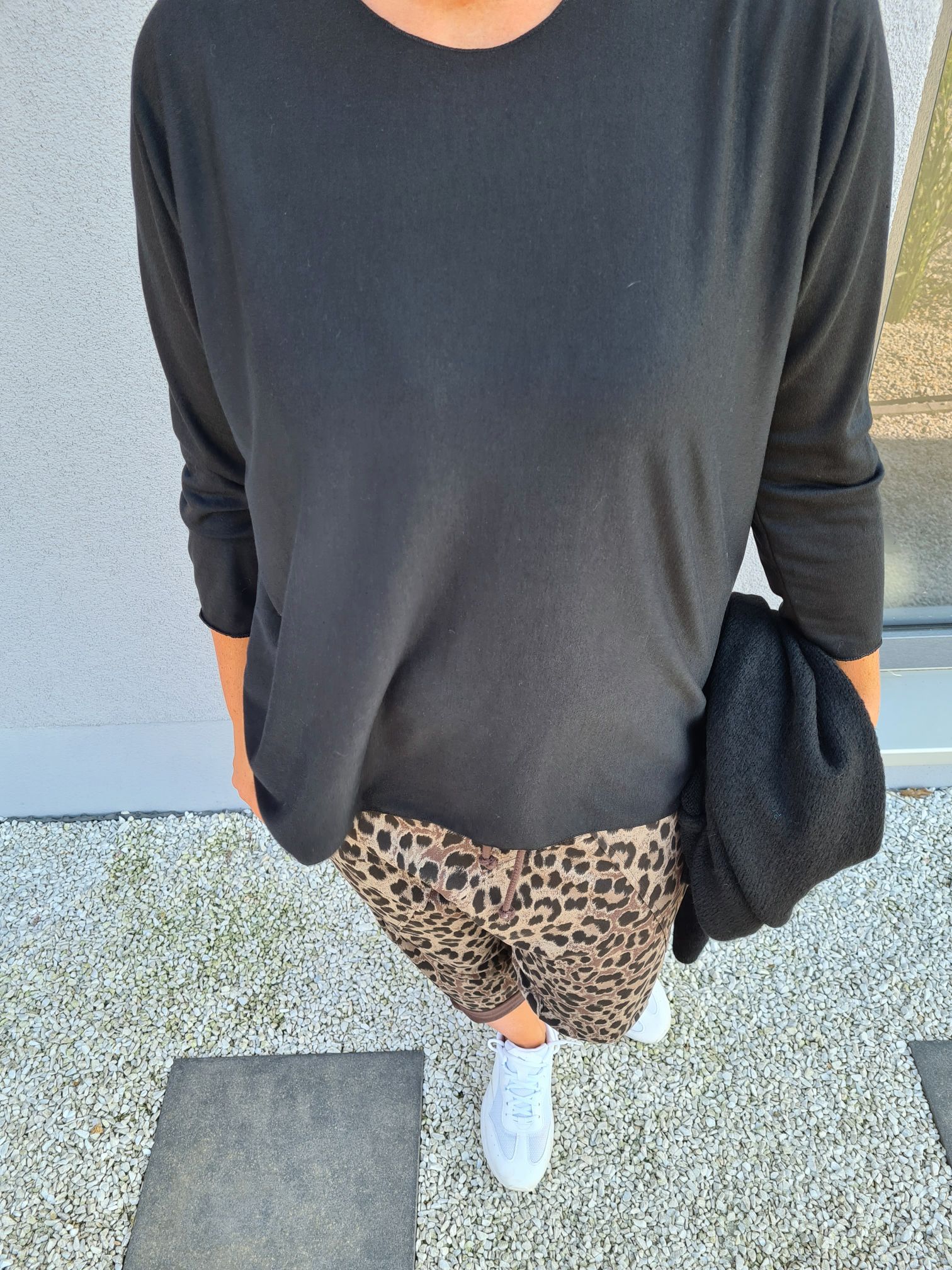 BASIC LONGSLEEVE RUBY SCHWARZ leichter Pullover 34-42 Made in Italy Layer Shirt BASIC LONGSLEEVE RUBY SCHWARZ leichter Pullover 34-42 Made in Italy Layer Shirt