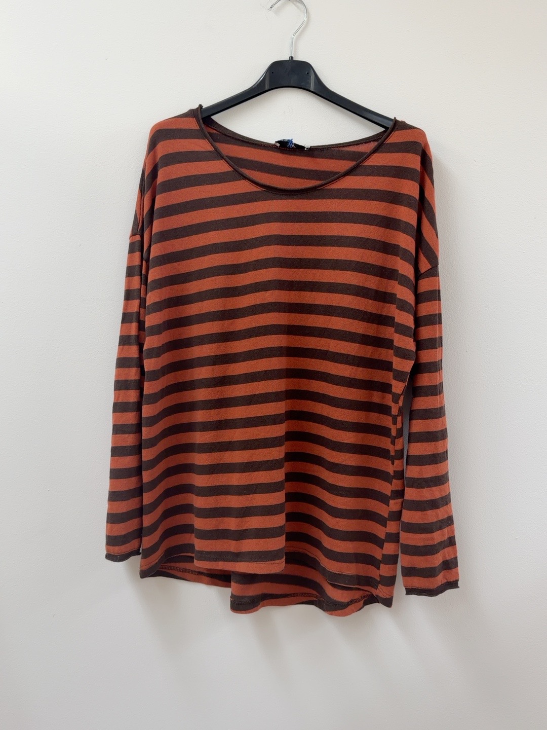 Longsleeve mit Streifen I LS0039 I Made in Italy 34-42