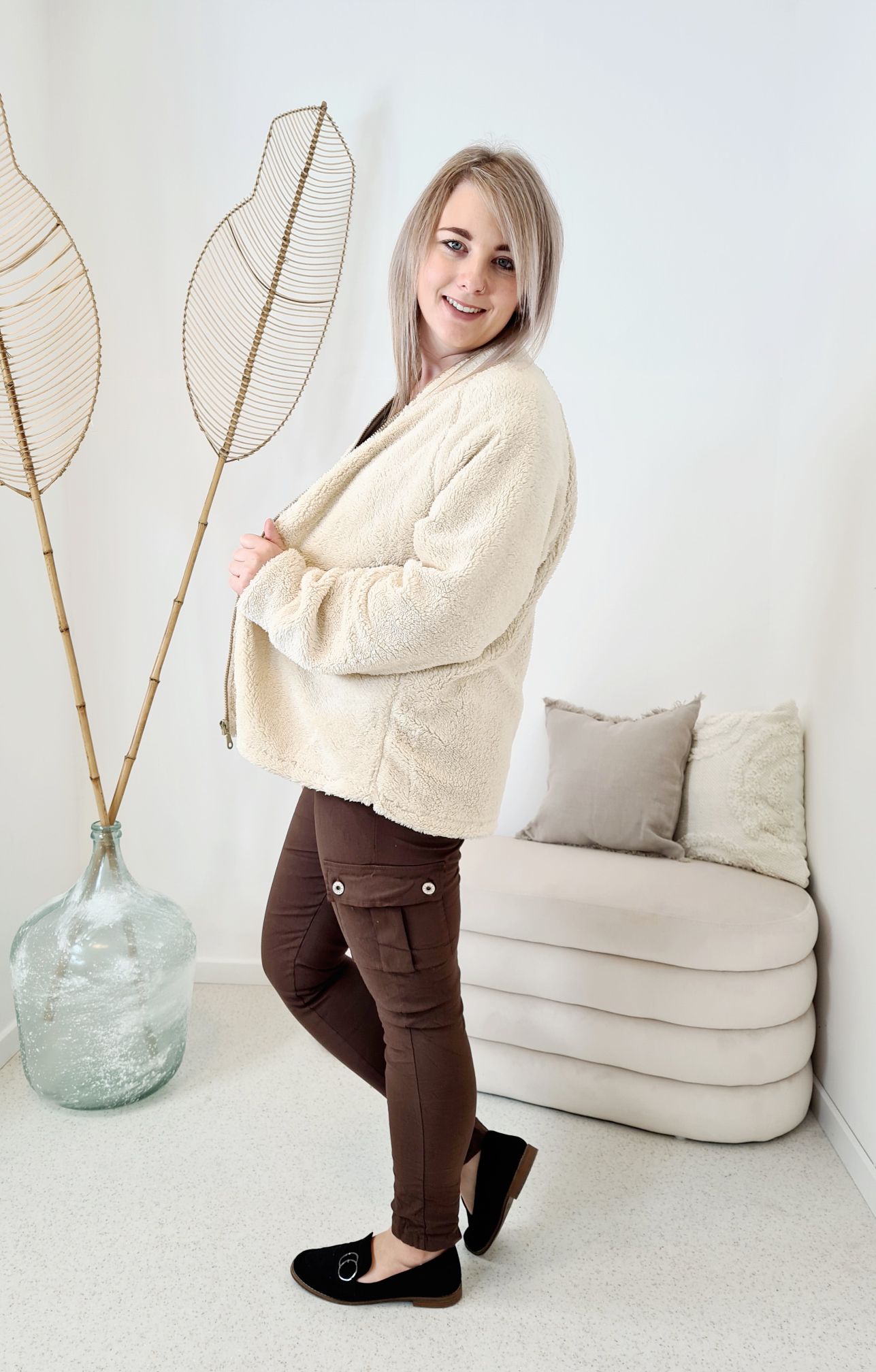 TEDDY JACKE ANETTE Sweater Made in Italy 34-42 Longsleeve Pullover versch. Farben TEDDY JACKE ANETTE Sweater Made in Italy 34-42 Longsleeve Pullover versch. Farben