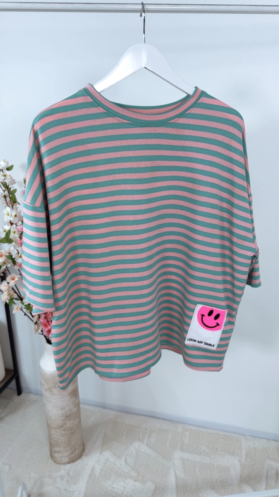 💖✨ T-Shirt Sweater Stripes Almendra Made in Italy 34-42/44