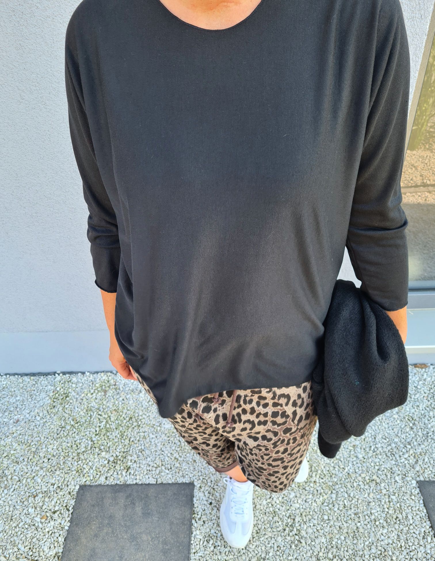 BASIC LONGSLEEVE RUBY SCHWARZ leichter Pullover 34-42 Made in Italy Layer Shirt BASIC LONGSLEEVE RUBY SCHWARZ leichter Pullover 34-42 Made in Italy Layer Shirt
