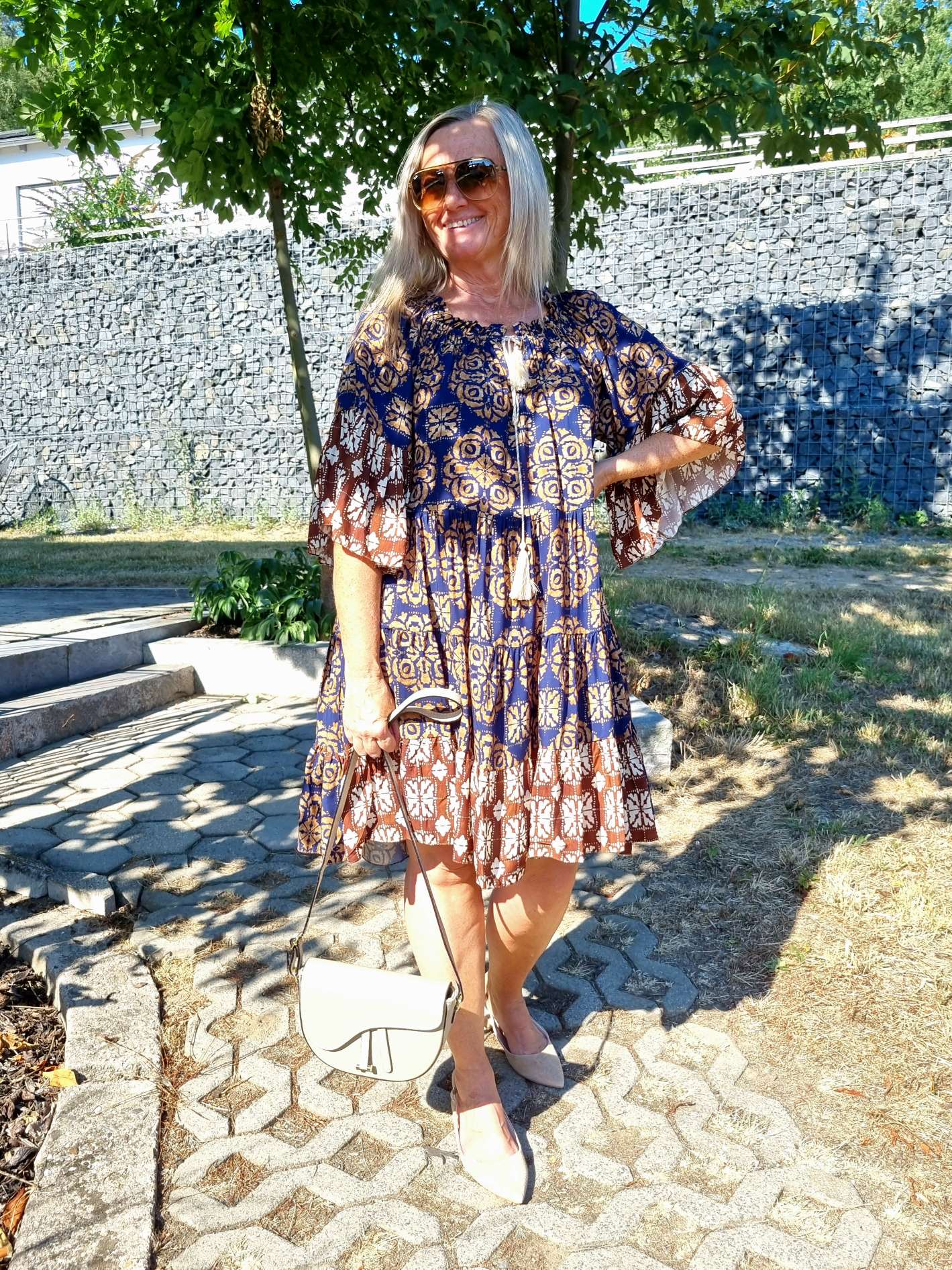 SHORT TUNIKA DRESS GIULIA BLUE 34-42 Made in Italy kurzes Kleid Hängerchen Tunikakleid SHORT TUNIKA DRESS GIULIA BLUE 34-42 Made in Italy kurzes Kleid Hängerchen Tunikakleid