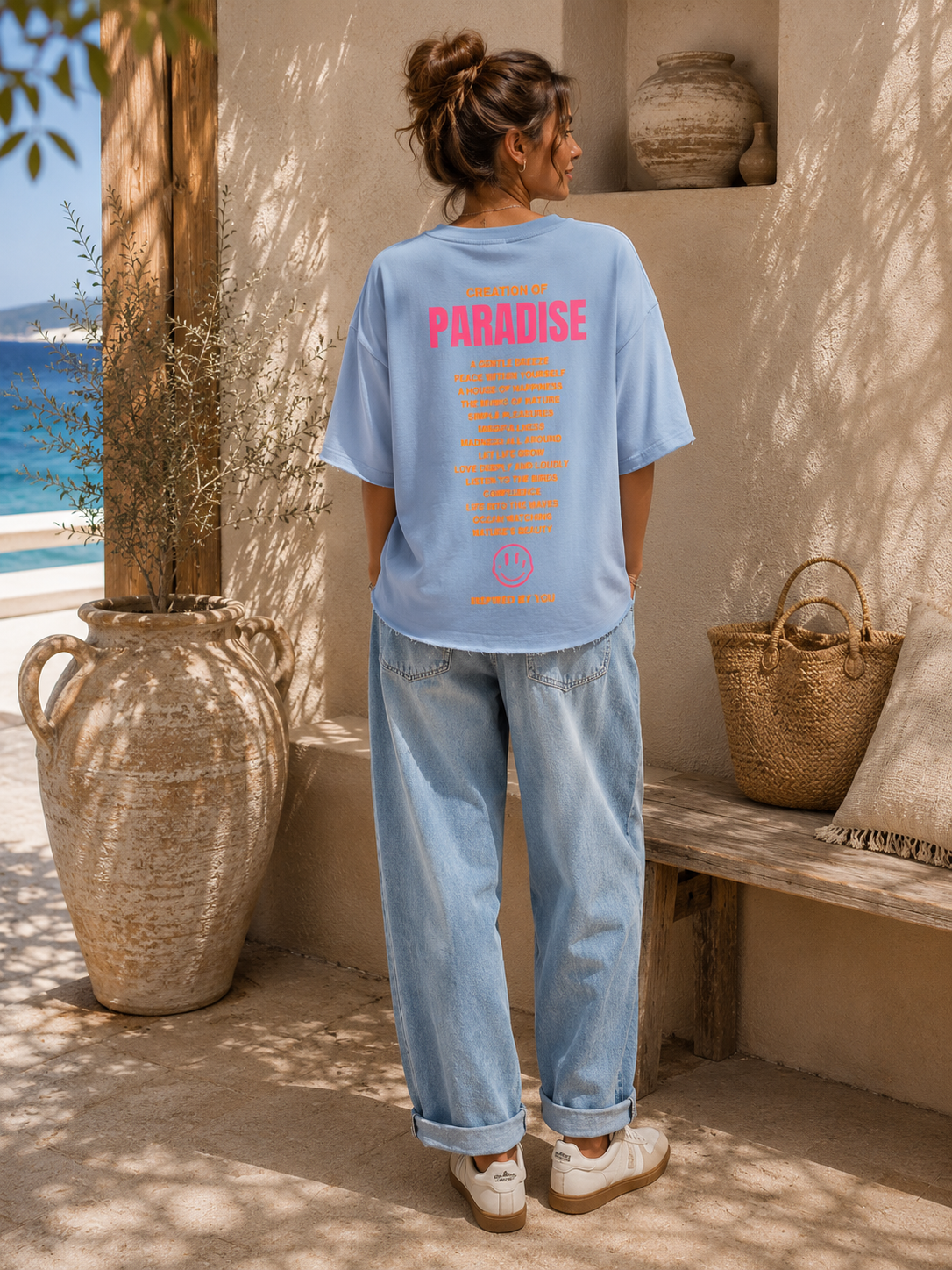 T-Shirt Sweater Malou Uni Smile Italienstyle 34-42/44