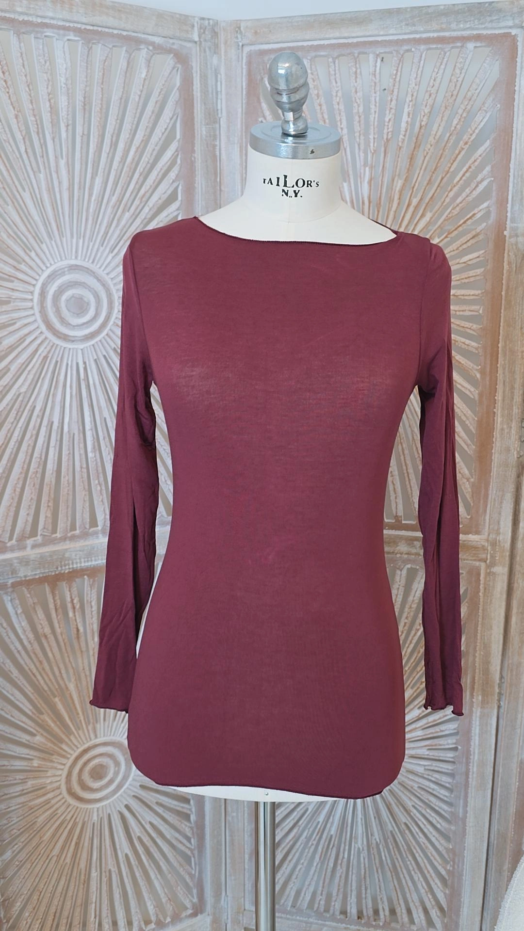 CASHMERE LONGSLEEVE SHIRT QUEEN LANGARM UNI 34-40/42 Made in Italy