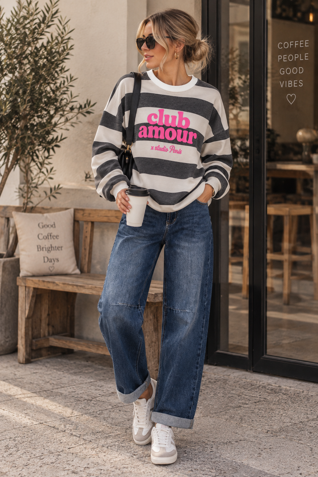 SW0118 Streifen-Sweater Paris I 34-42 I Made in Italy