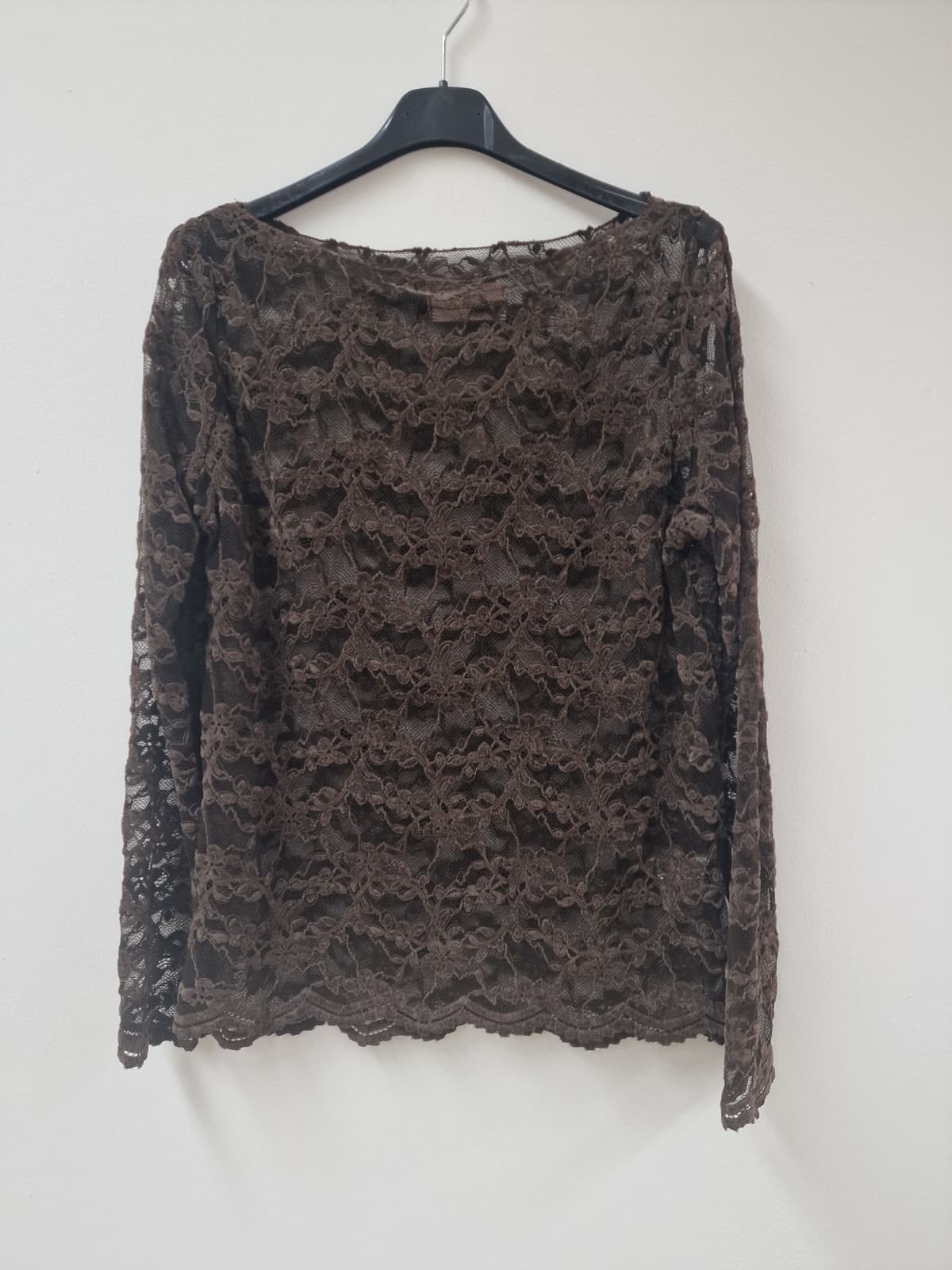 Spitzenshirt mit floralem Muster – Made in Italy | SPI 0089 | bis ca. Gr. 42