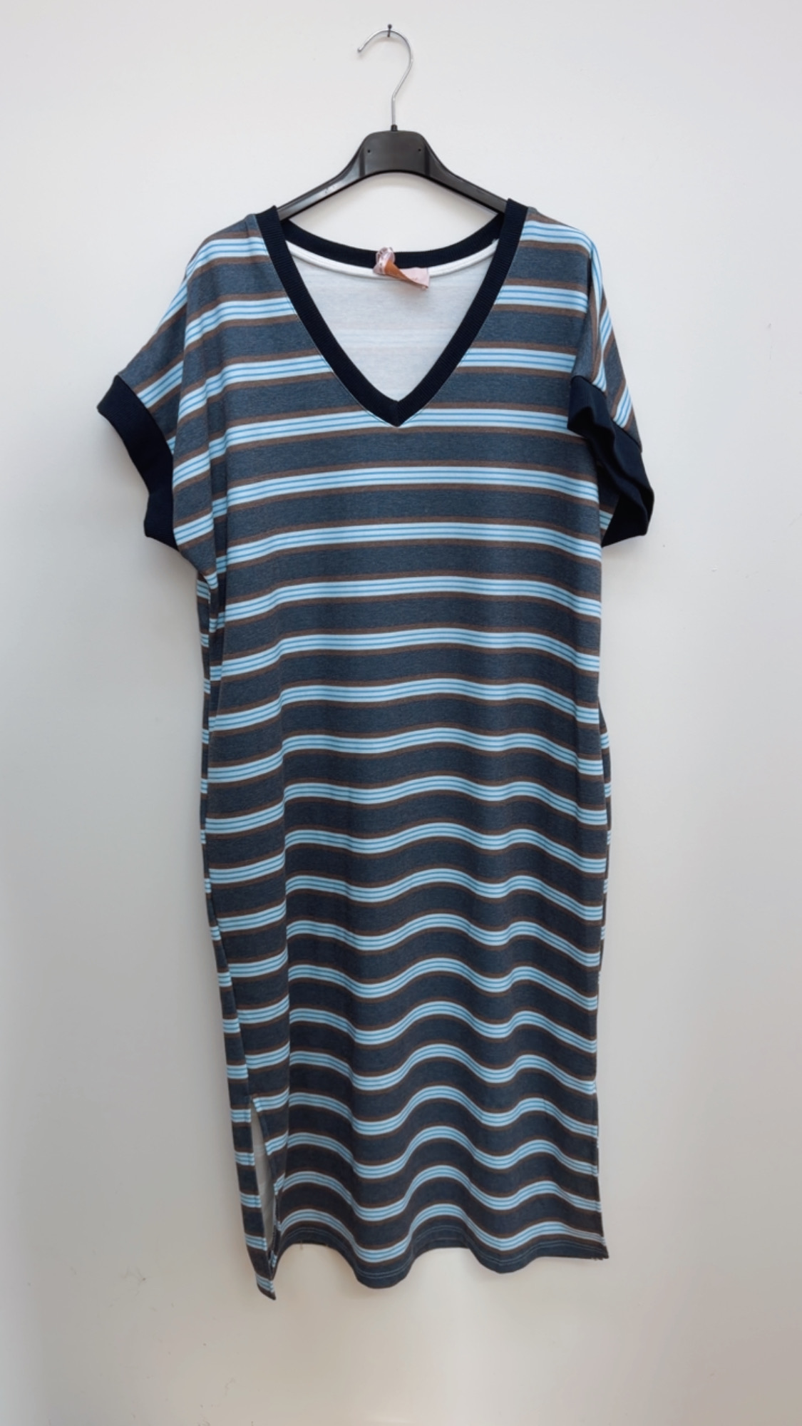 Sweatshirt-Kleid „Lotta“ – Streifenliebe für jeden Tag  – Made in Italy Gr. 34-42