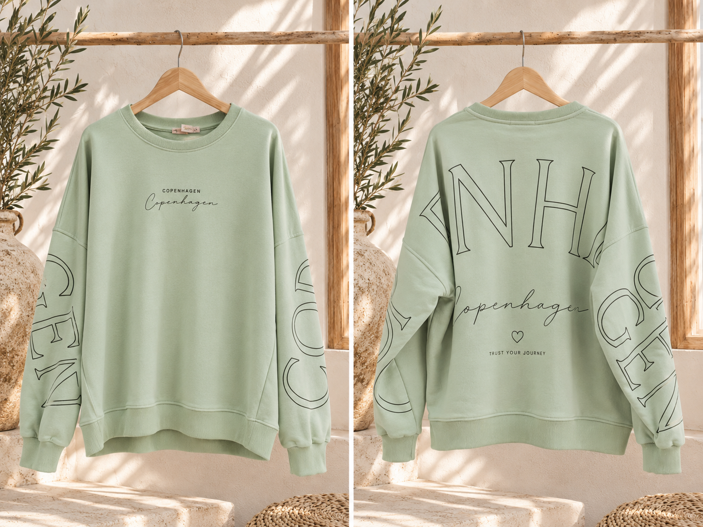 Sweatshirt Copenhagen I NO. SW0016 I lässiger Oversize-Look I Made in Italy 34-42/44