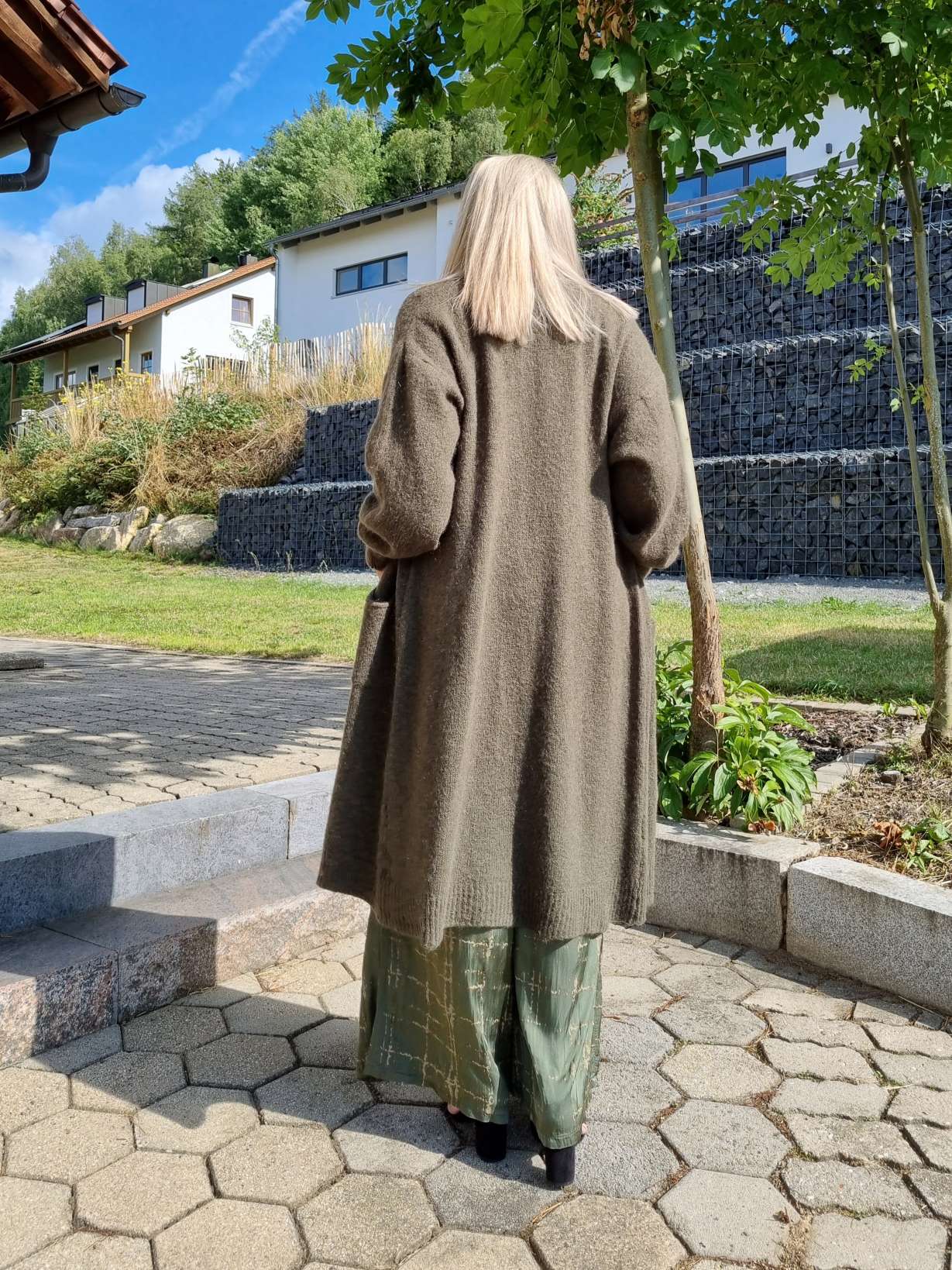 EDLER KNIT CARDIGAN BIRGIT KHAKI 34-42 Made in Italy Strickjacke Strickmantel Mantel Mohair EDLER KNIT CARDIGAN BIRGIT KHAKI 34-42 Made in Italy Strickjacke Strickmantel Mantel Mohair