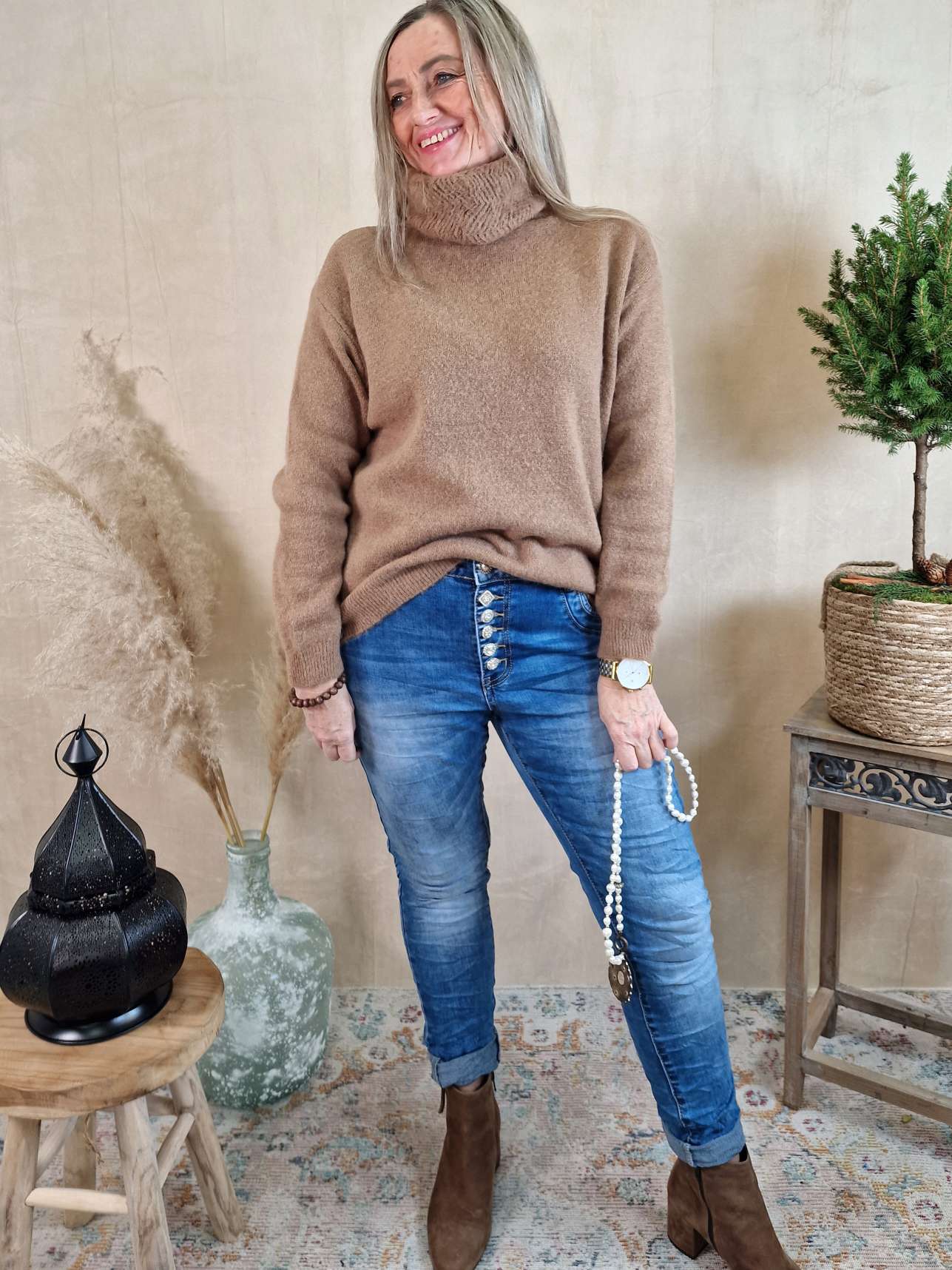 BASIC JEANS KARLA LIGHT BLUE - VARIANTENARTIKEL Denim Hose Skinny WASHED OUT OPTIK