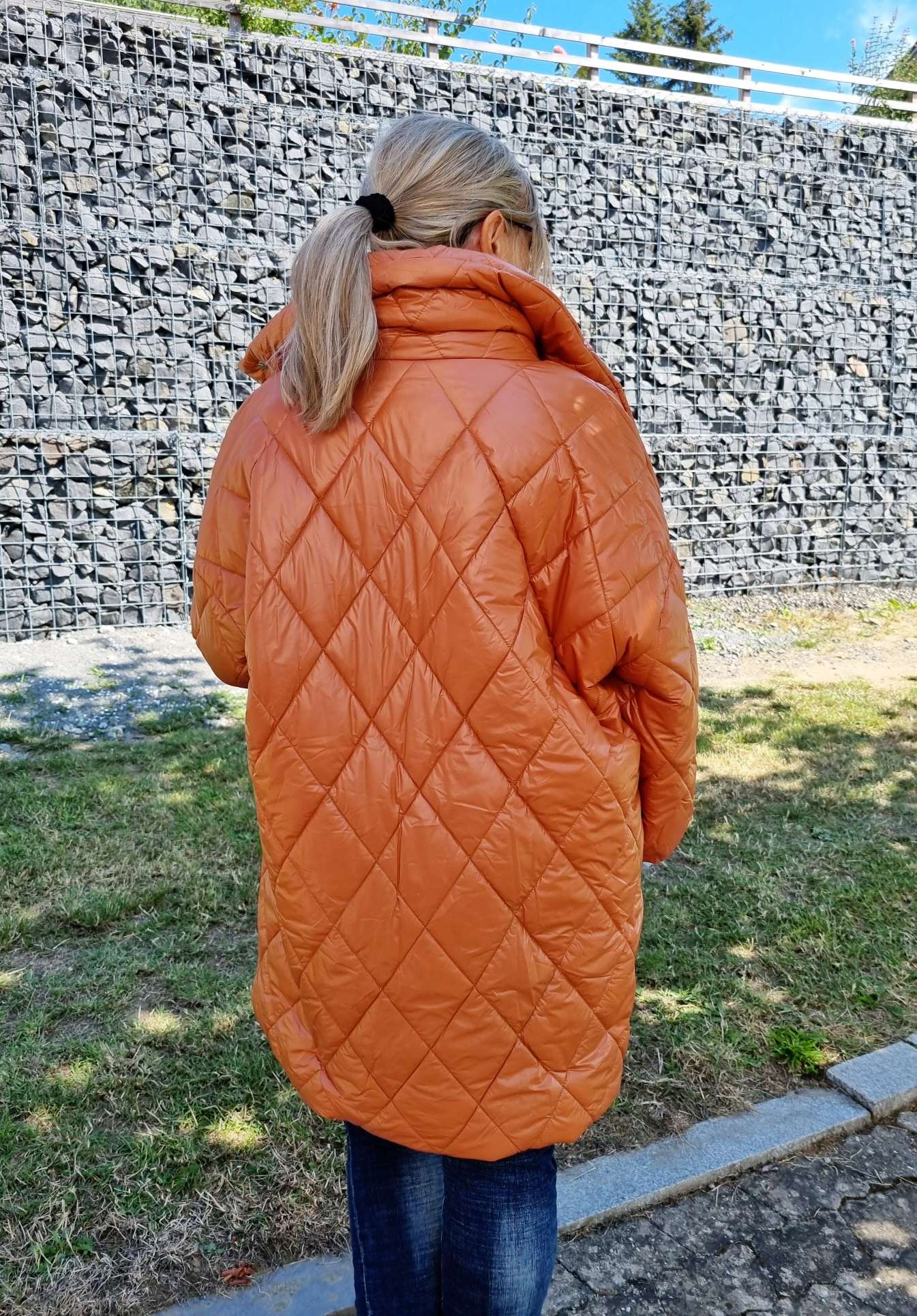 COAT NICOLETTA ROST Oversize Steppjacke lange Jacke Mantel Italy Style M/L COAT NICOLETTA ROST Oversize Steppjacke lange Jacke Mantel Italy Style M/L
