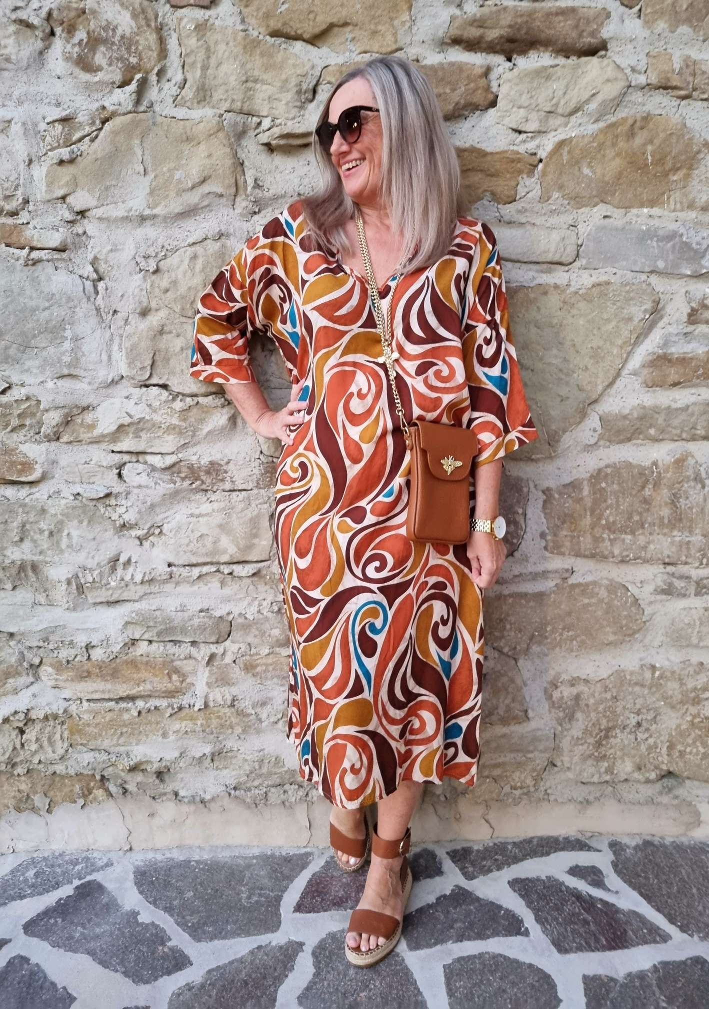 EDLES DRESS LEA ROST 34-42 Made in Italy Kleid EDLES DRESS LEA ROST 34-42 Made in Italy Kleid
