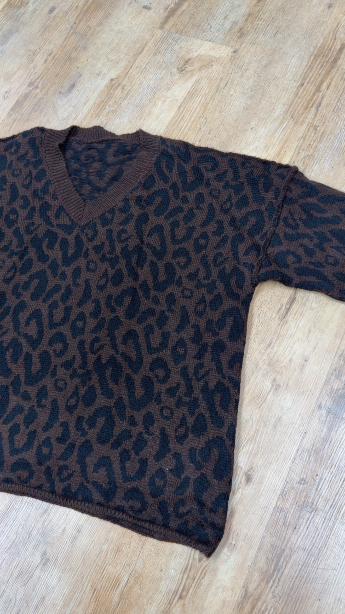 Leo-Pullover mit V-Ausschnitt I P0069 I Made in Italy 34-44/46