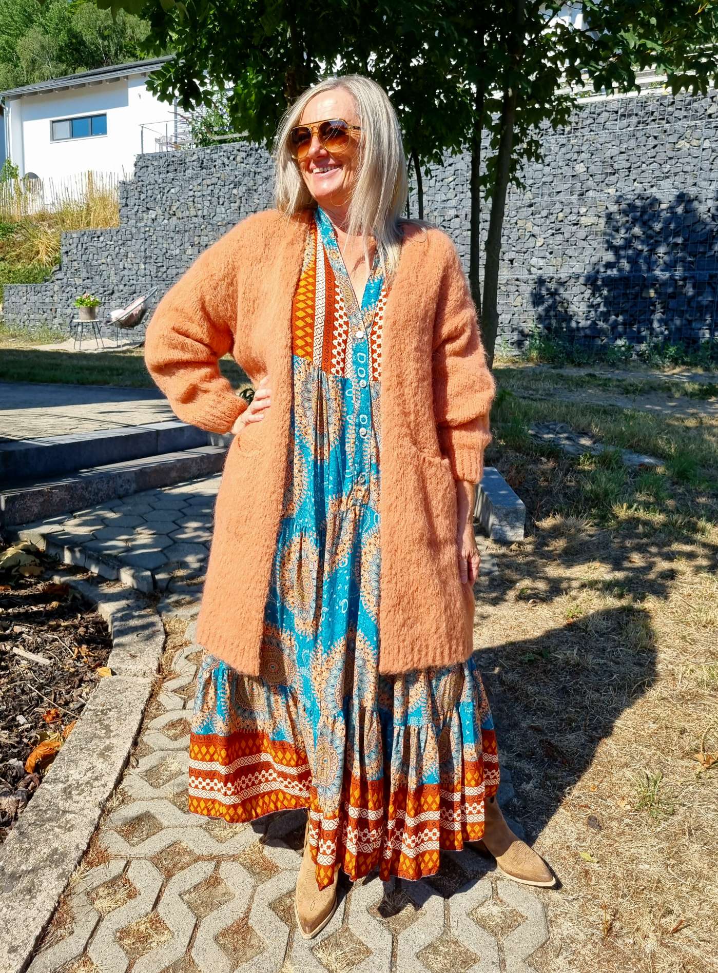 EDLER KNIT CARDIGAN CHARLOTTE ROST MOHAIR 34-42 Made in Italy Strickjacke Strickmantel Mantel EDLER KNIT CARDIGAN CHARLOTTE ROST MOHAIR 34-42 Made in Italy Strickjacke Strickmantel Mantel