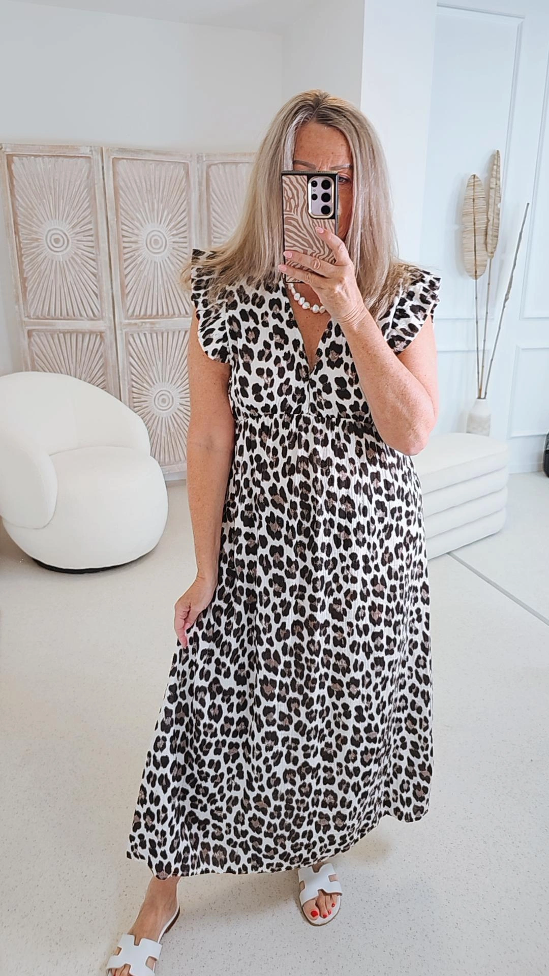 MUSSELIN LEO KLEID ZOE 34 - 42 Made in Italy ärmellos Rüsche