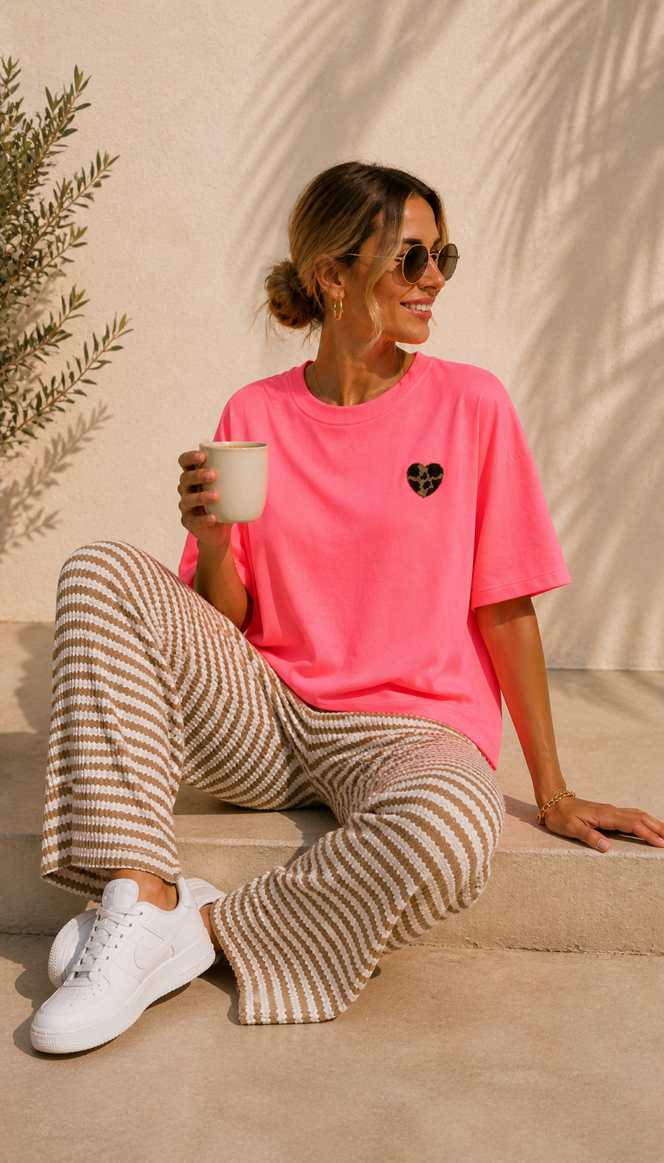 💙✨🧵 T-Shirt-Sweater Leo Herz Aveliora Made in Italy 34-42/44