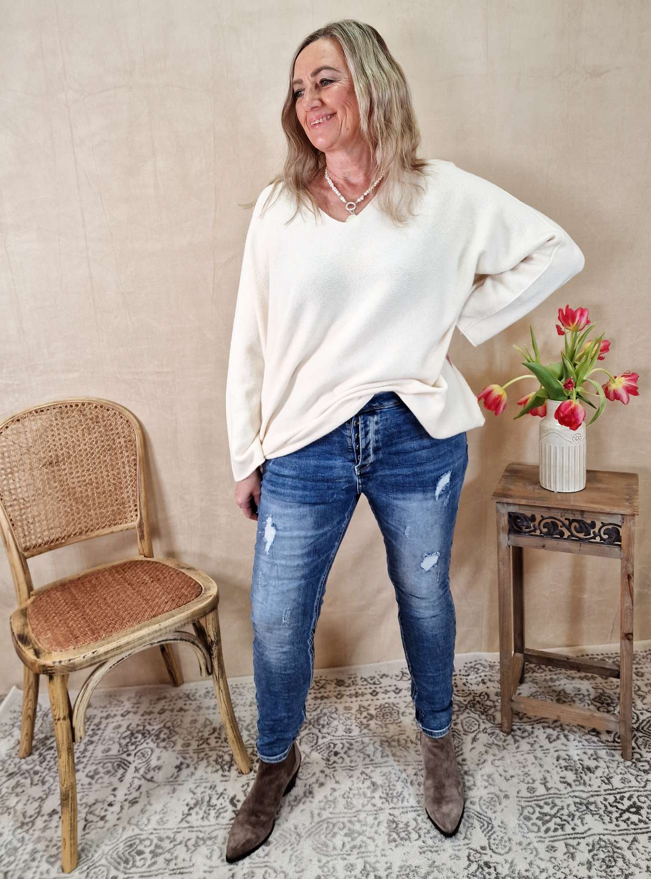 DESTROEYD JEANS MARIE - VARIANTENARTIKEL Denim Hose Skinny Blue Washed out DESTROEYD JEANS MARIE - VARIANTENARTIKEL Denim Hose Skinny Blue Washed out