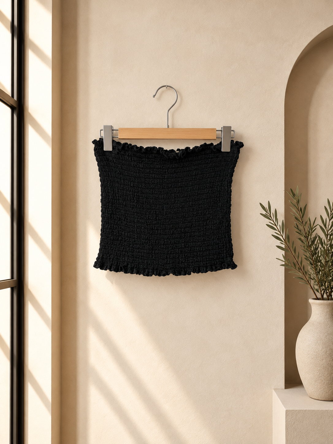 Musselin-Bandeau NERINA – softer Basic-Look Made in Italy 34-40/42