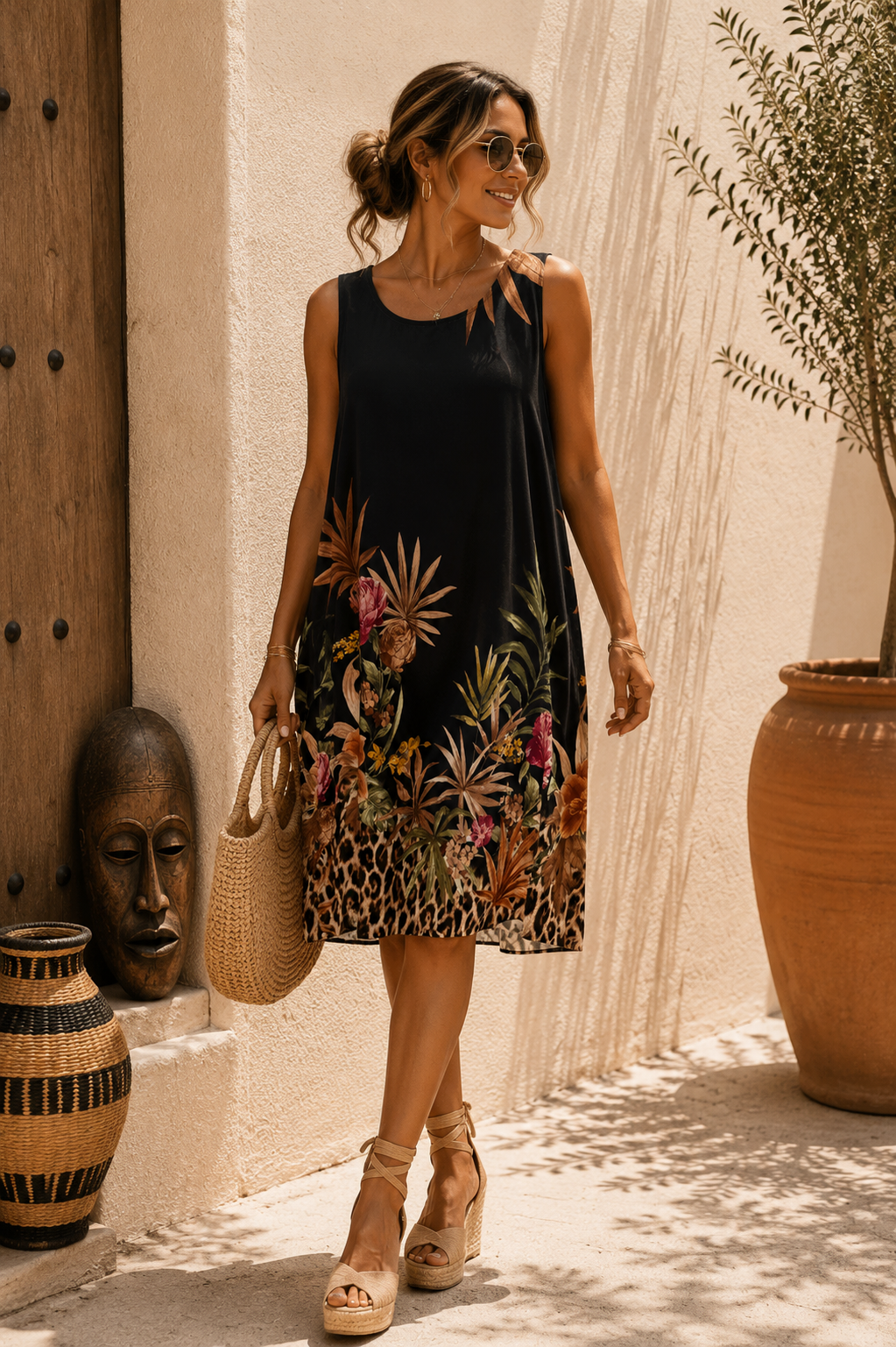 🐆 Kleid Samburu Safari – Made in Italy – Afrikanische Vibes treffen italienischen Chic 🌴Made in Italy 34-42