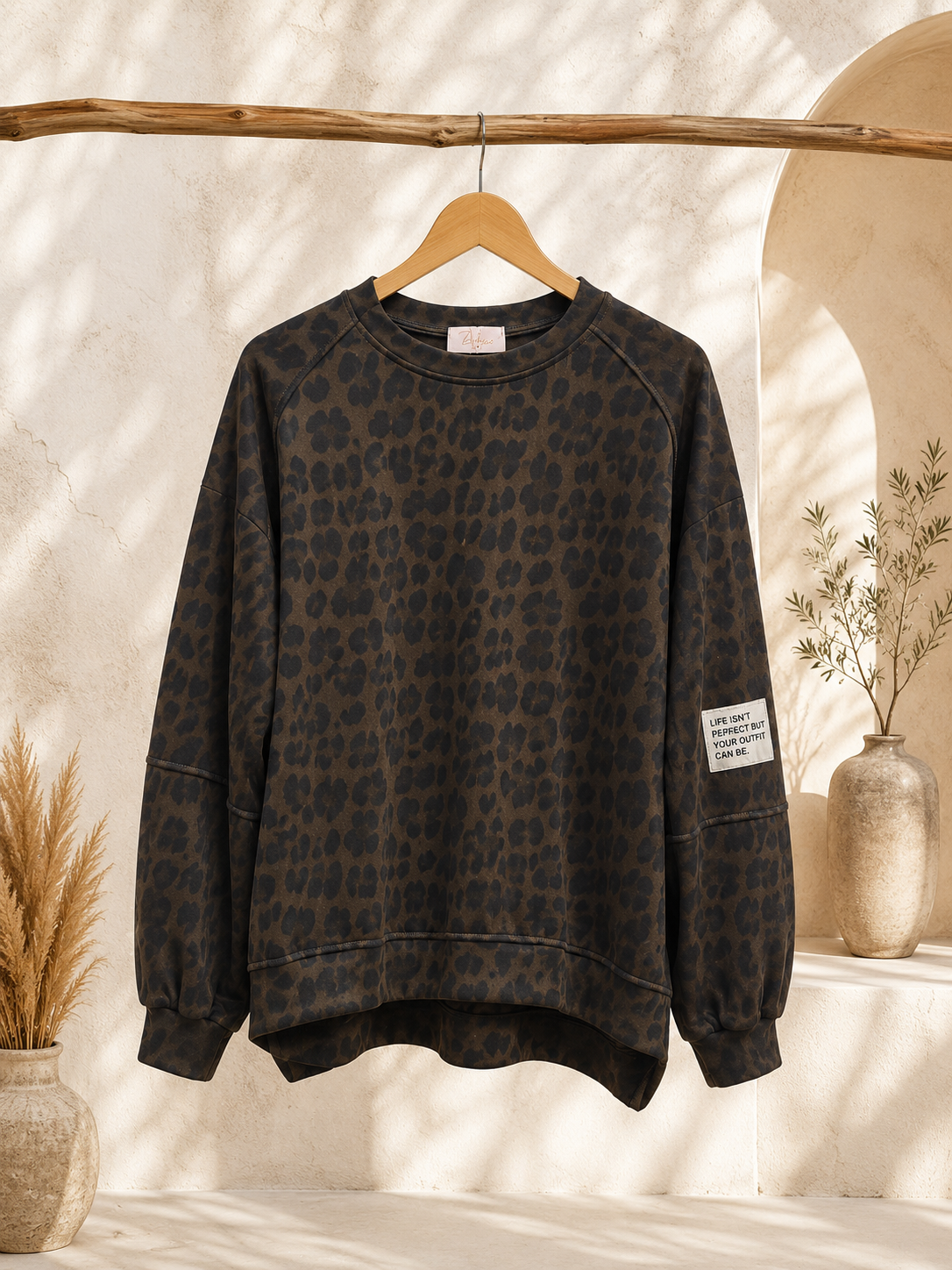 Sweater Leo Patch Juna Made in Italy 34-42 Sweatshirt