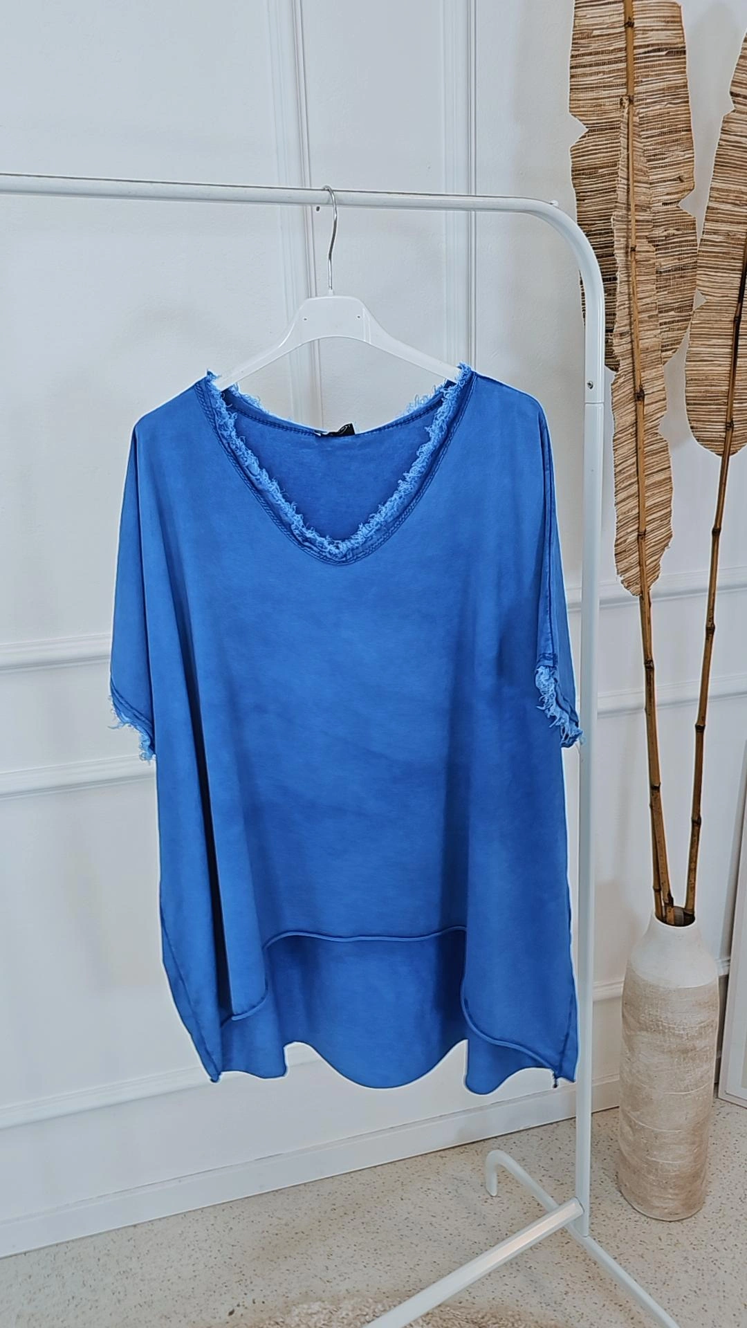 BASIC SHIRT MARTHA STONEWASHED VOKUHILA Made in Italy 34-44/46