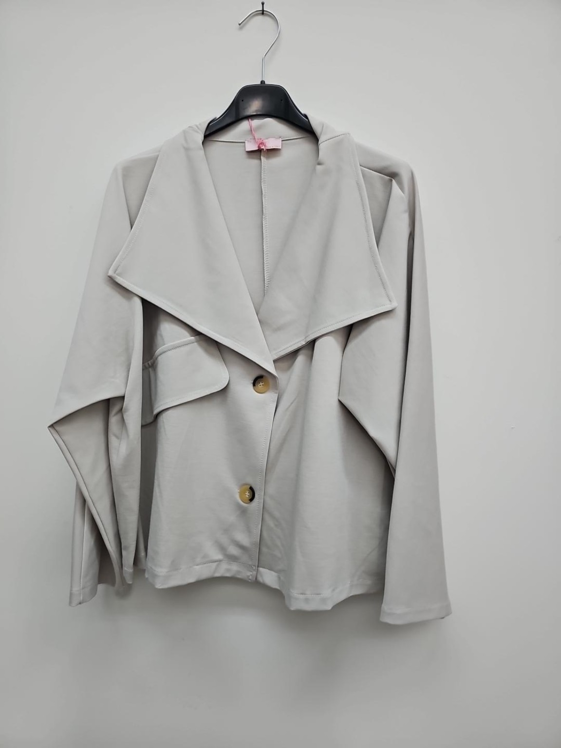 Jacke Enya – lässige Uni-Jacke mit Statement-Kragen Uni Made in Italy 34-42/44