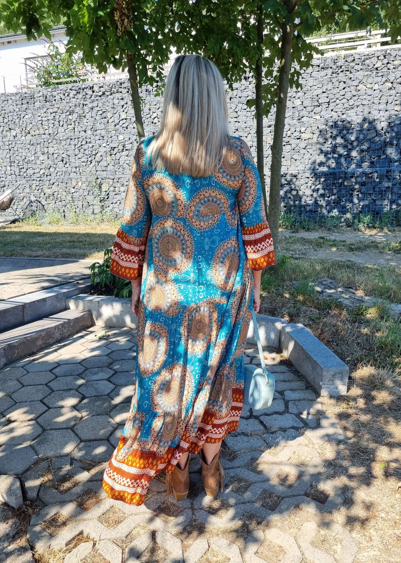 MAXI TUNIKA DRESS MICAELA TÜRKIS 34-42 Made in Italy langes Kleid Hängerchen Tunikakleid MAXI TUNIKA DRESS MICAELA TÜRKIS 34-42 Made in Italy langes Kleid Hängerchen Tunikakleid