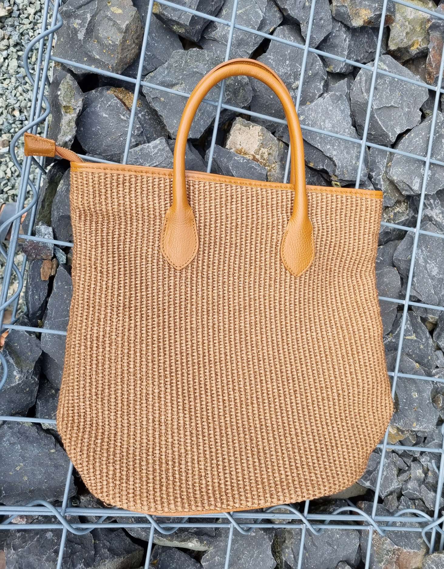 BAST SHOPPER ARIA COGNAC Leder Tasche Shopping Bag Umhängetasche Made in Italy BRAUN BAST SHOPPER ARIA COGNAC Leder Tasche Shopping Bag Umhängetasche Made in Italy BRAUN