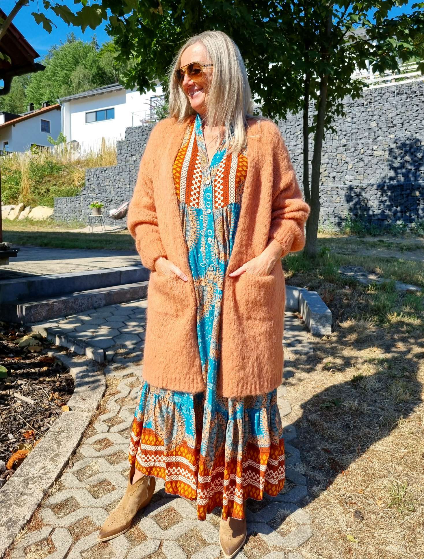 EDLER KNIT CARDIGAN CHARLOTTE ROST MOHAIR 34-42 Made in Italy Strickjacke Strickmantel Mantel EDLER KNIT CARDIGAN CHARLOTTE ROST MOHAIR 34-42 Made in Italy Strickjacke Strickmantel Mantel