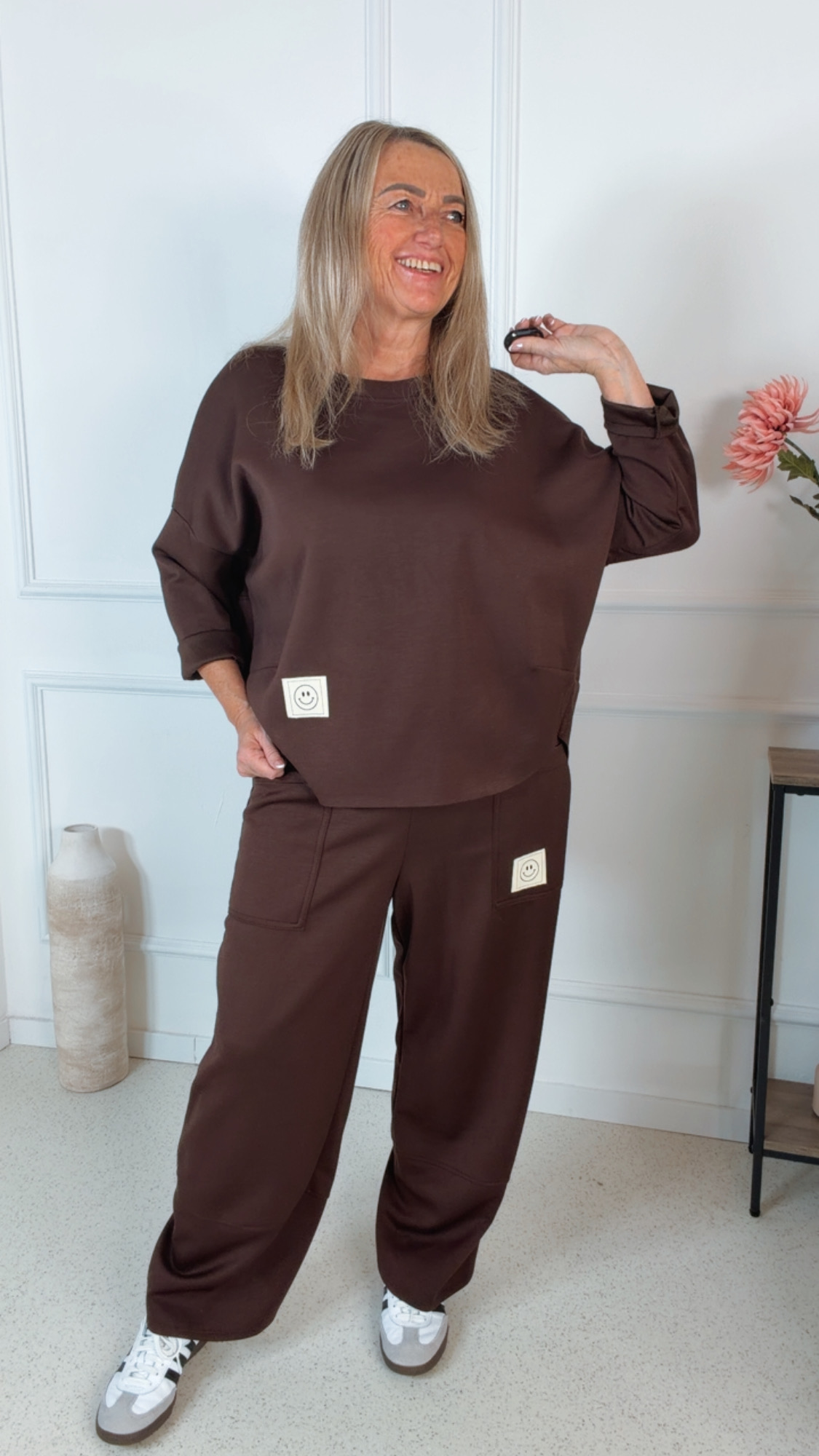 HOME WEAR SET BIENE SOFT  34- 42 Made in Italy Jogpant Sweater Jogging