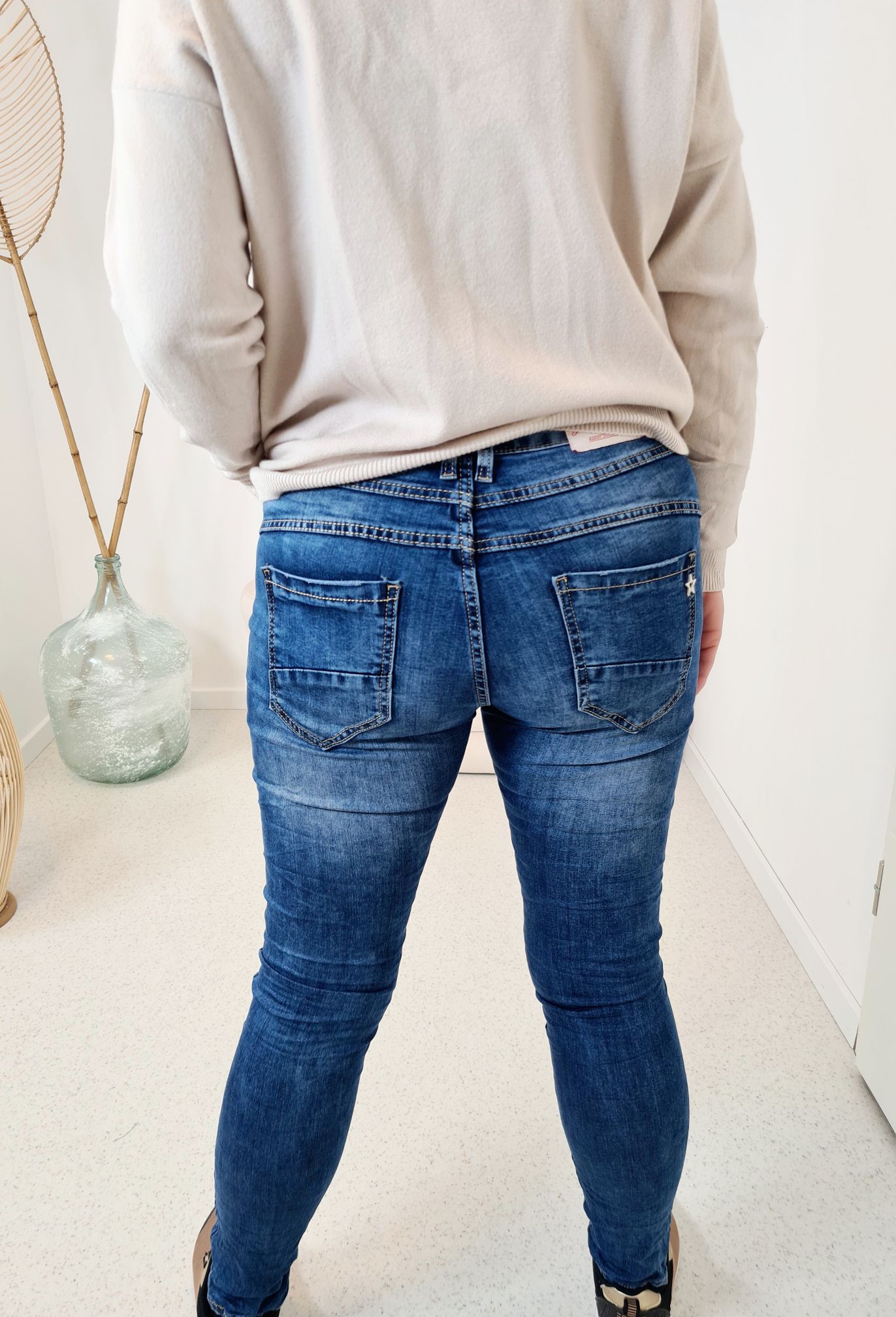 LONGSLEEVE SHIRT VANESSA LEO CREME 34-42 Made in Italy Langarm dünner Pullover LONGSLEEVE SHIRT VANESSA LEO CREME 34-42 Made in Italy Langarm dünner Pullover