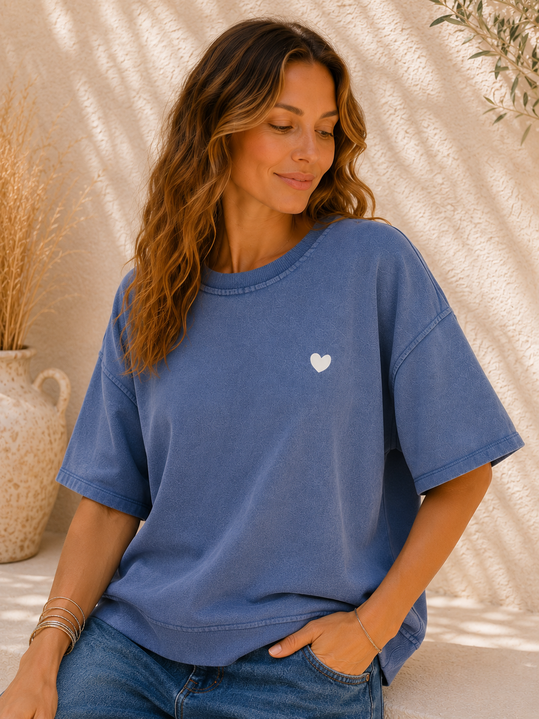 T-Shirt Sweater Cinderella Herz Made in Italy 34-42/44
