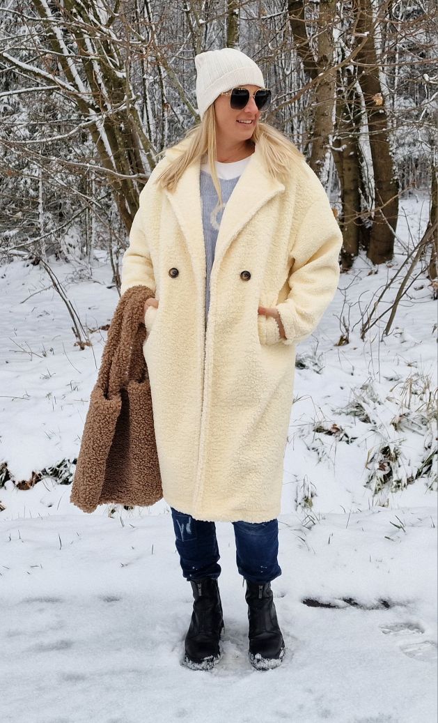 TEDDY MANTEL NEAPEL CREME 34-42 Made in Italy Winter Mantel COAT TEDDY MANTEL NEAPEL CREME 34-42 Made in Italy Winter Mantel COAT