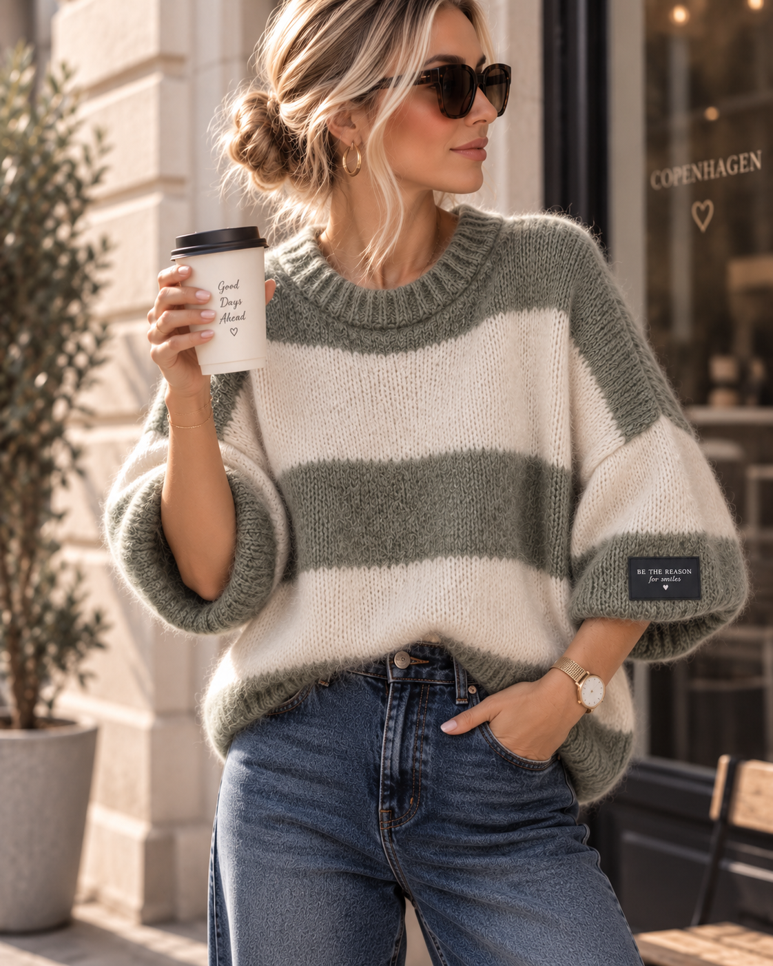 Kuschelpullover SP0082 – Made in Italy Gr. 34-42 Strick Pullover