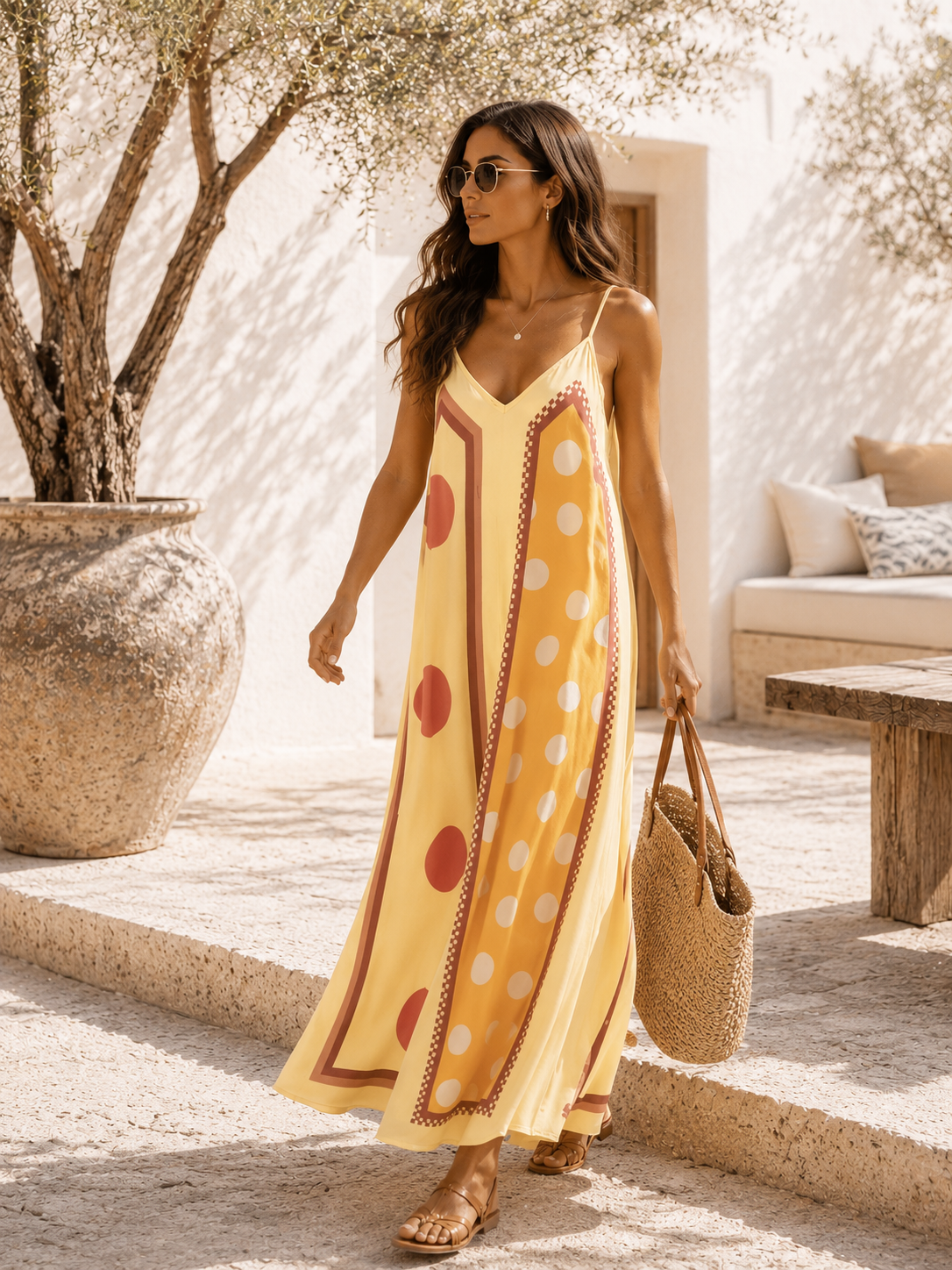 Polka Dots Kleid Ronda – Made in Italy | passend bis Größe 42
